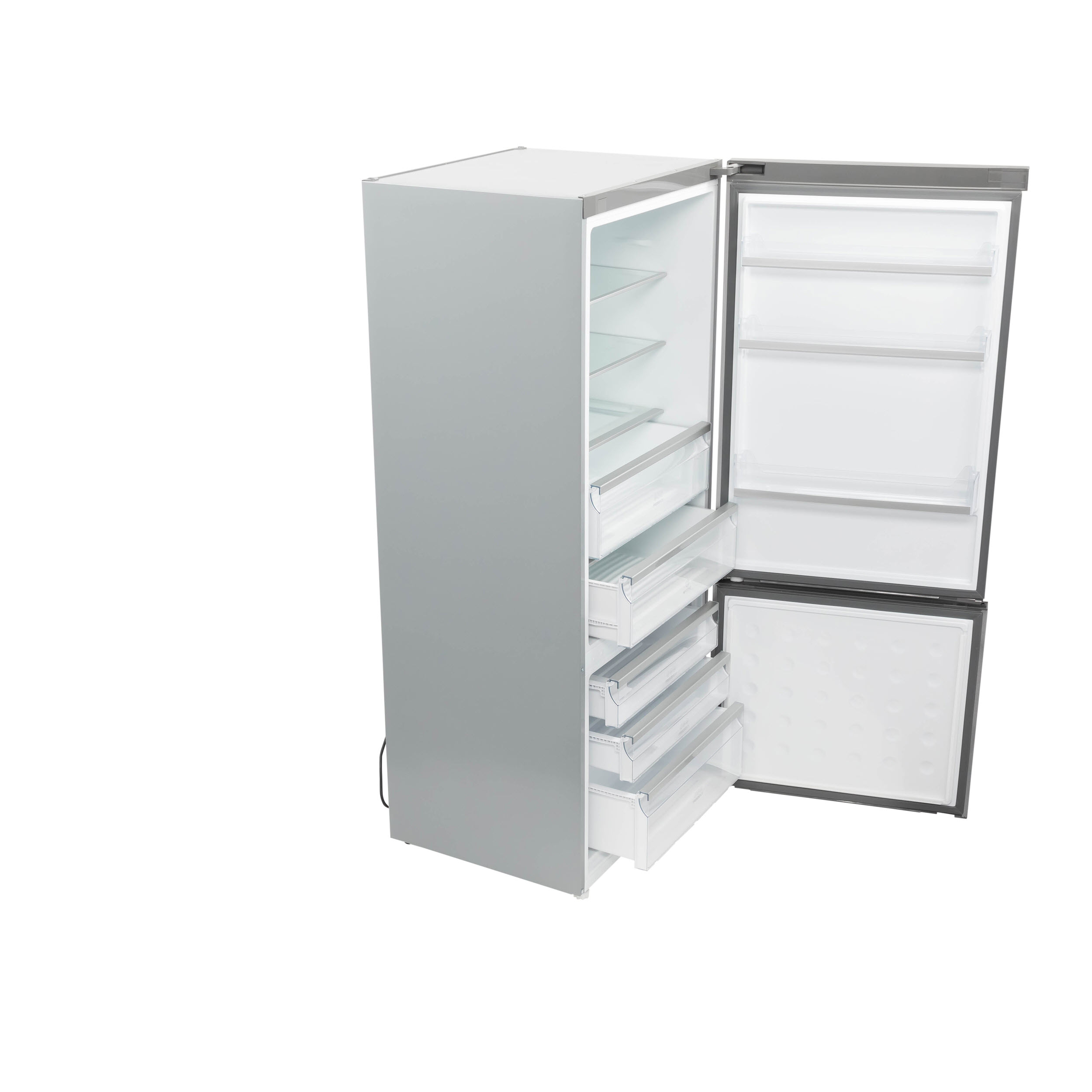 Model: HRB15N3BGS | Haier Haier ENERGY STAR® 15 Cu. Ft. Bottom Freezer Refrigerator