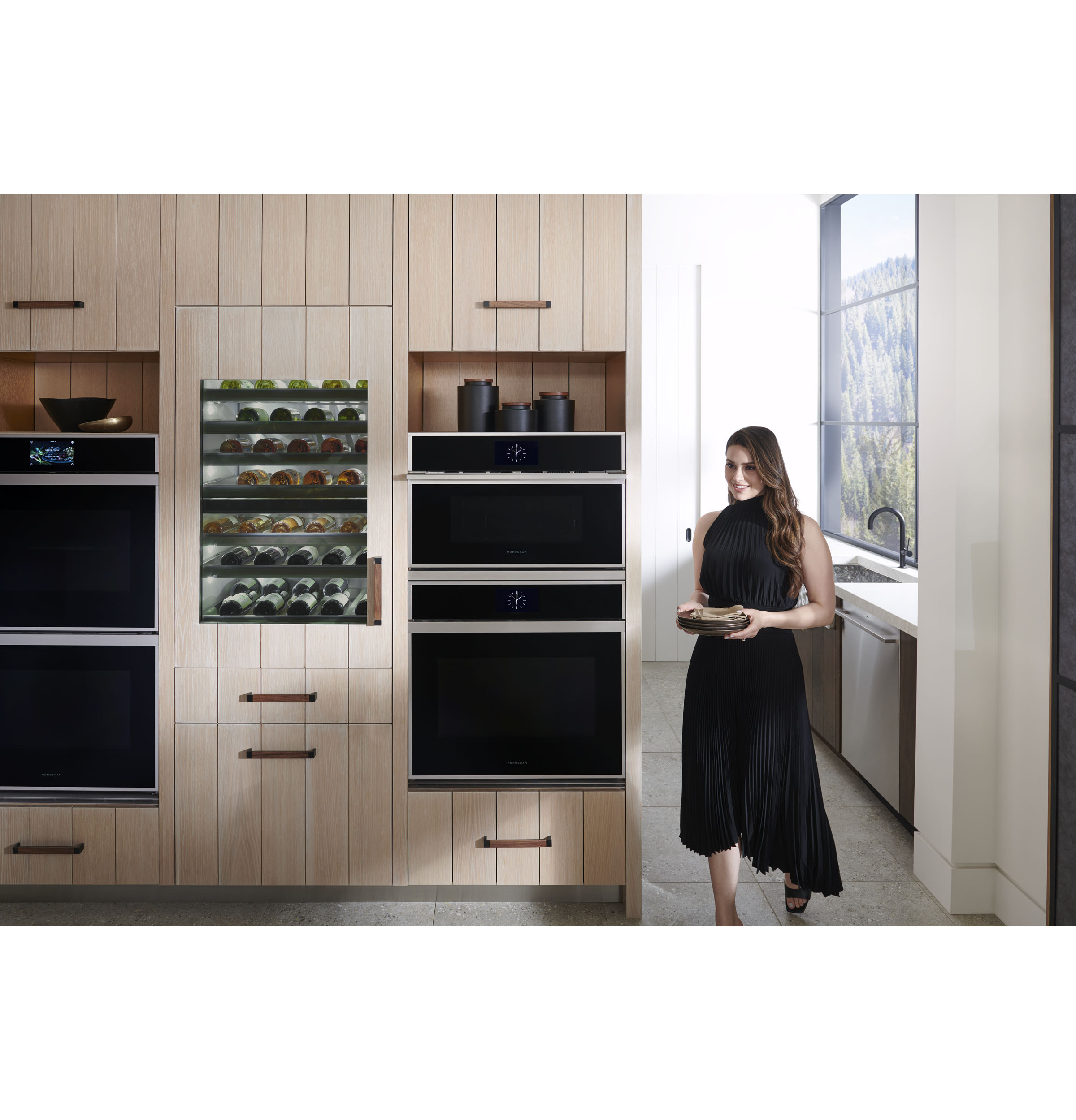 Model: ZTDX1DSSNSS | Monogram Monogram 30" Minimalist Double Wall Oven