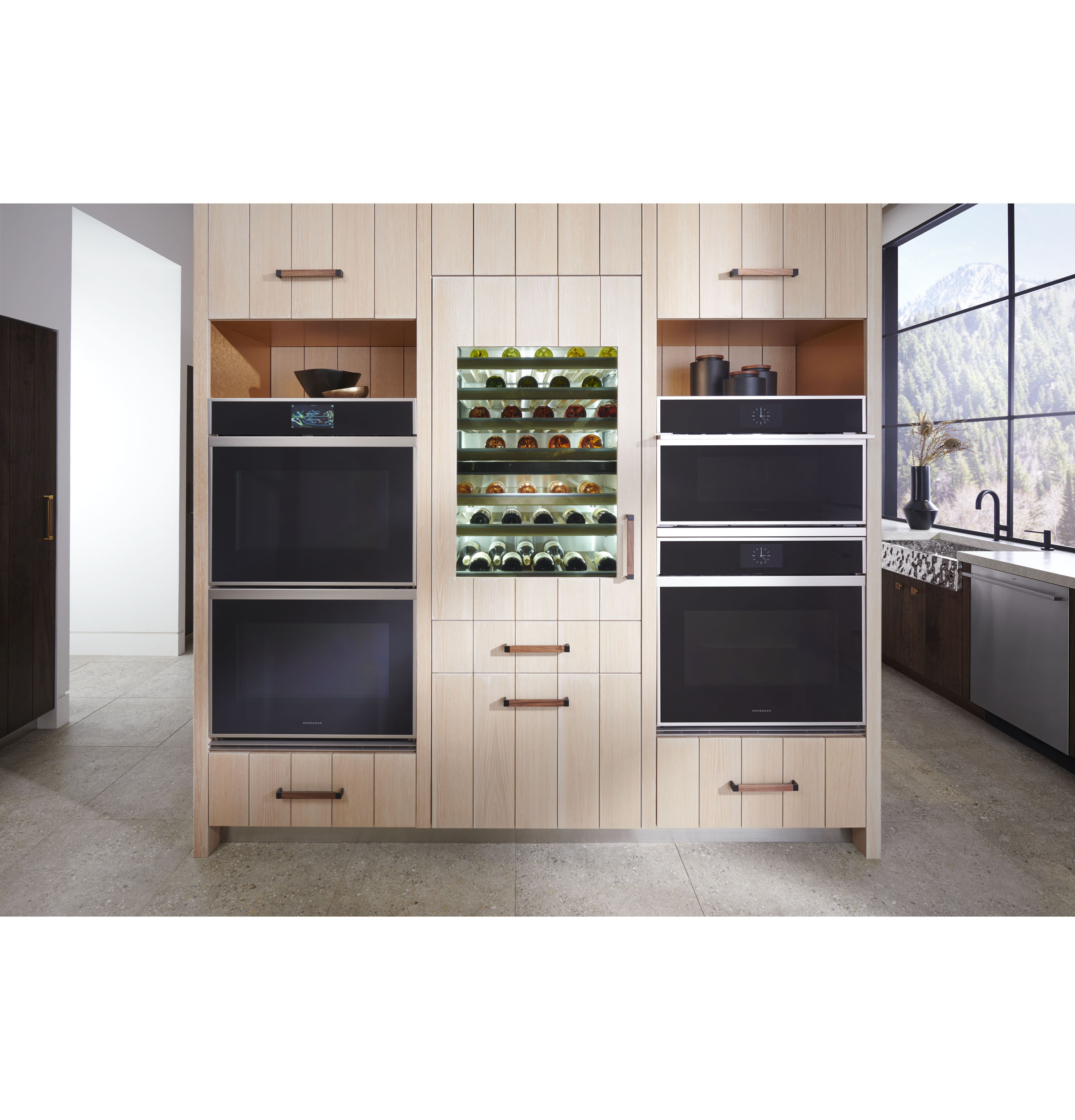 Model: ZTDX1DSSNSS | Monogram Monogram 30" Minimalist Double Wall Oven
