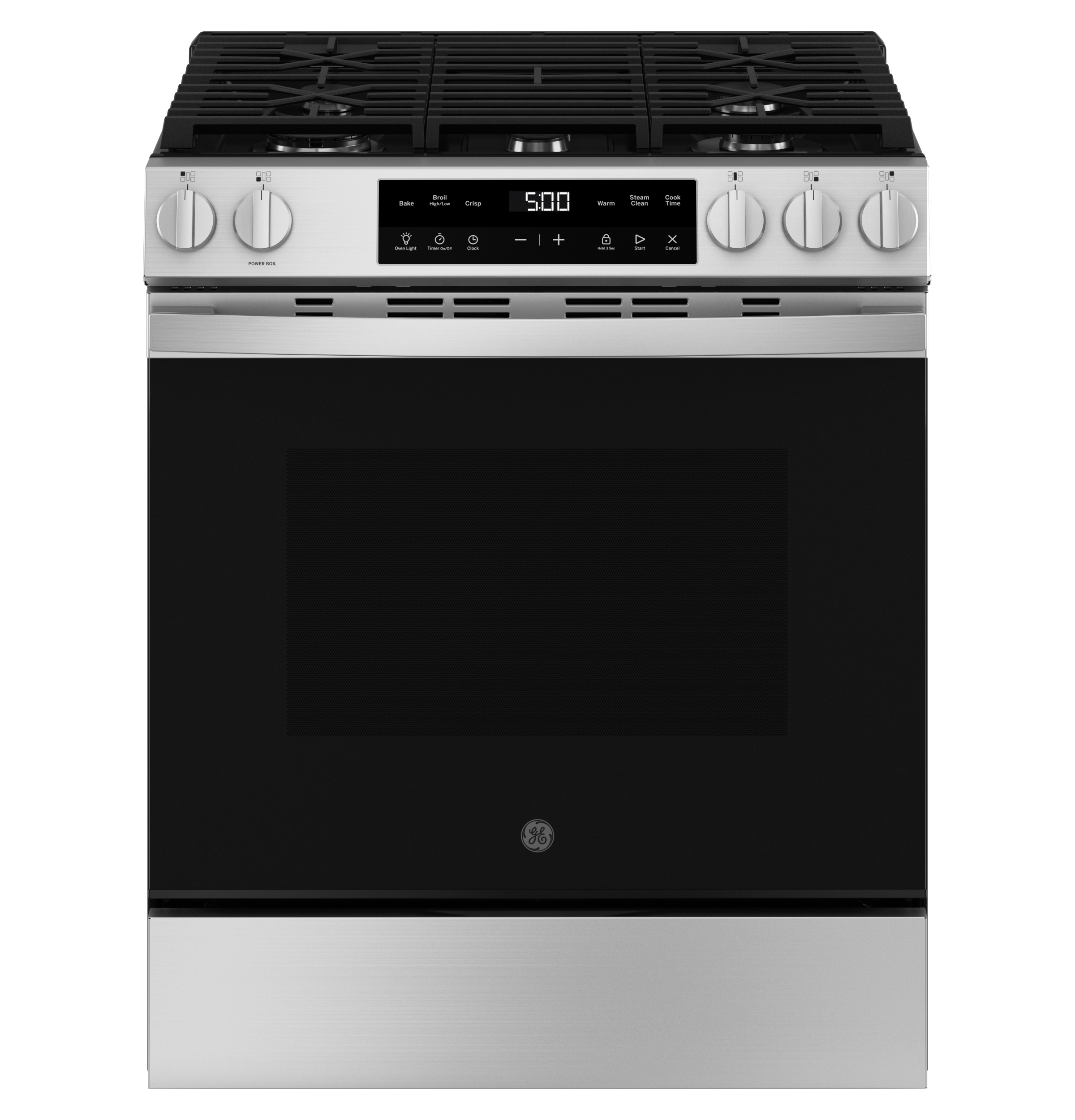 Model: GGS500SVSS-OB | GE GE® 30" Slide-In Front Control Gas Range with Crisp Mode