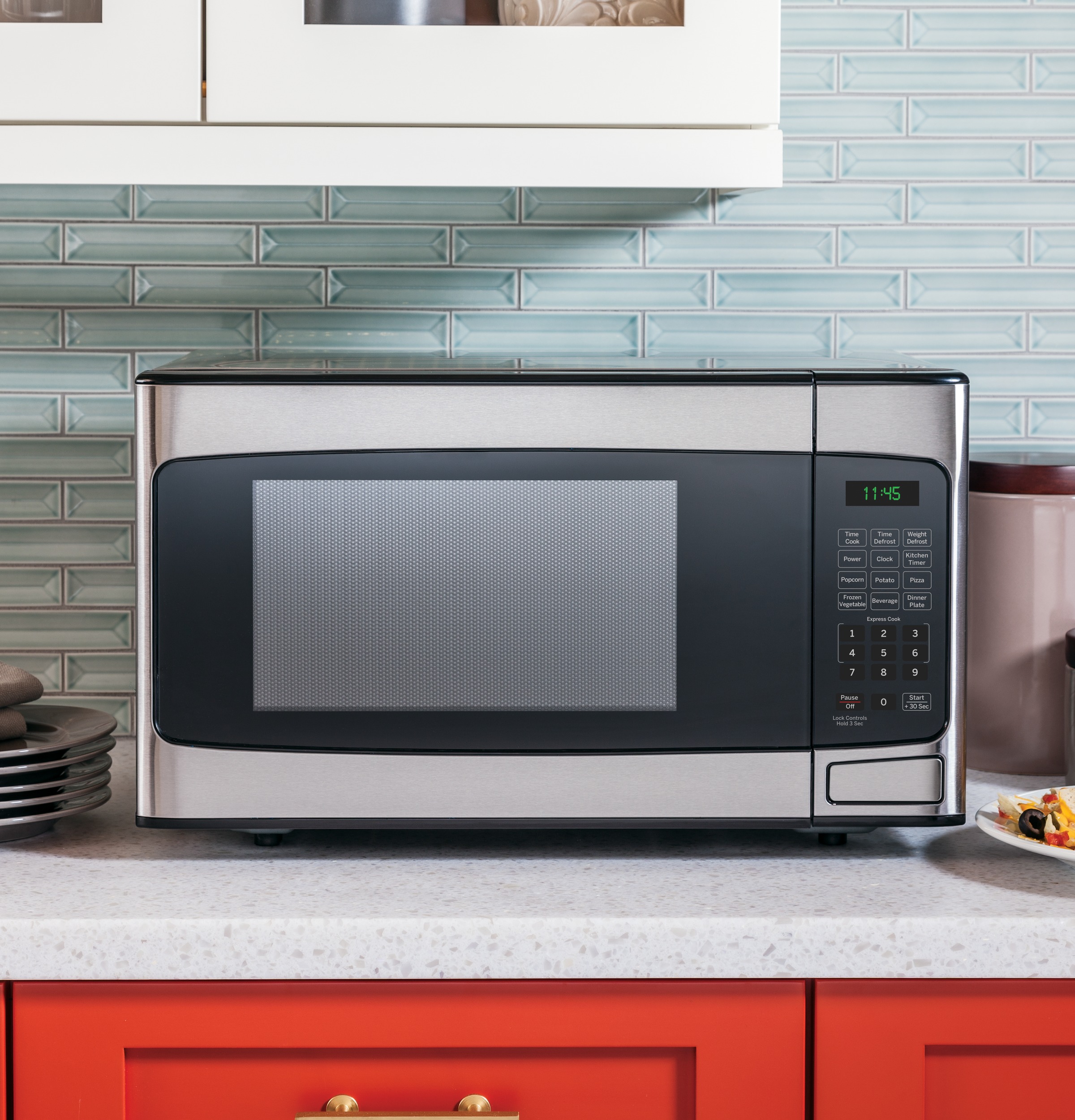 Model: JES1145SHSS | GE GE® 1.1 Cu. Ft. Capacity Countertop Microwave Oven