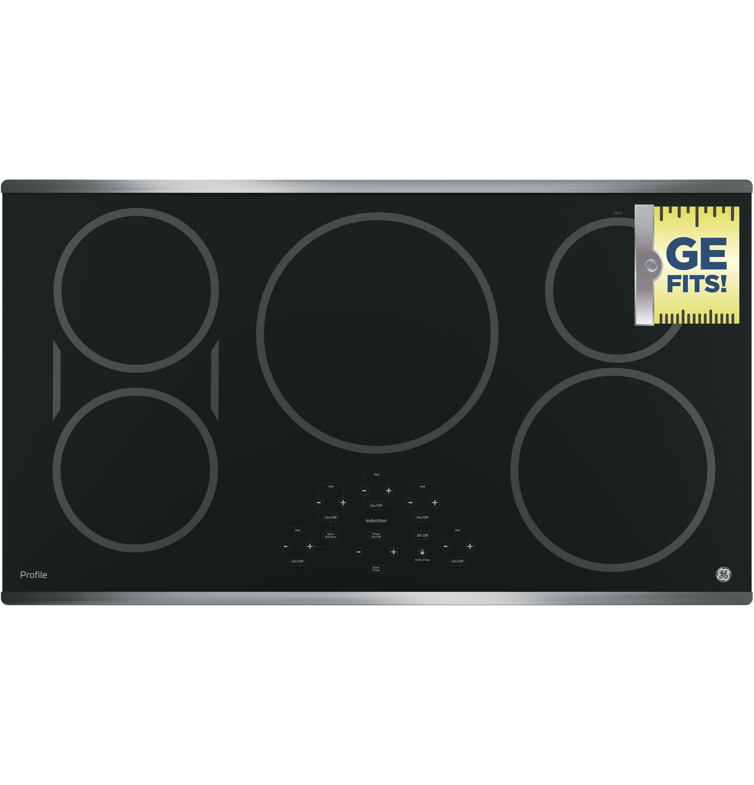 Model: PHP9036SJSS | GE Profile GE Profile™ 36" Built-In Touch Control Induction Cooktop