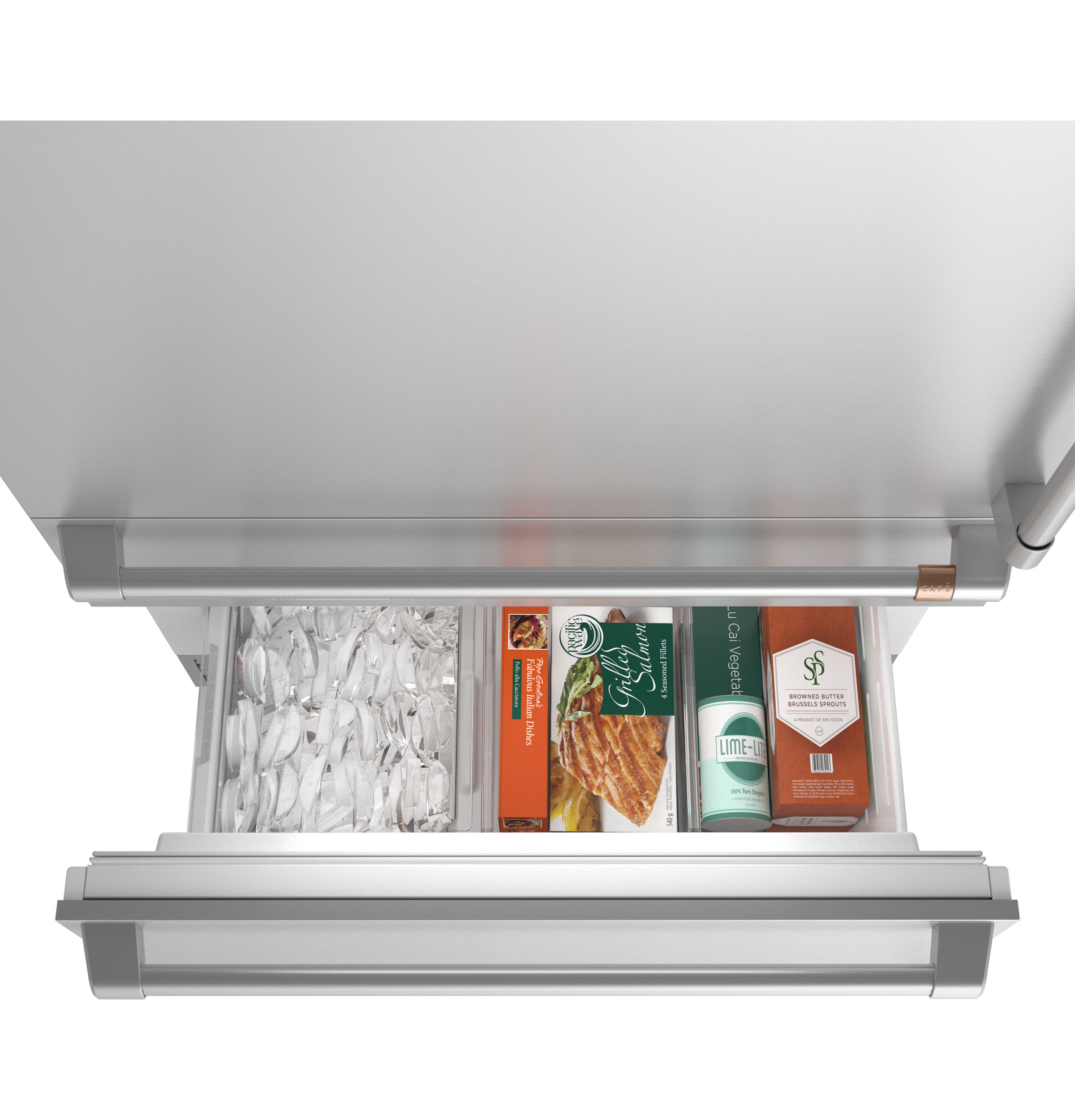 Model: CIC36LP2VS1 | Cafe Café™ 36" Integrated Bottom-Freezer Refrigerator