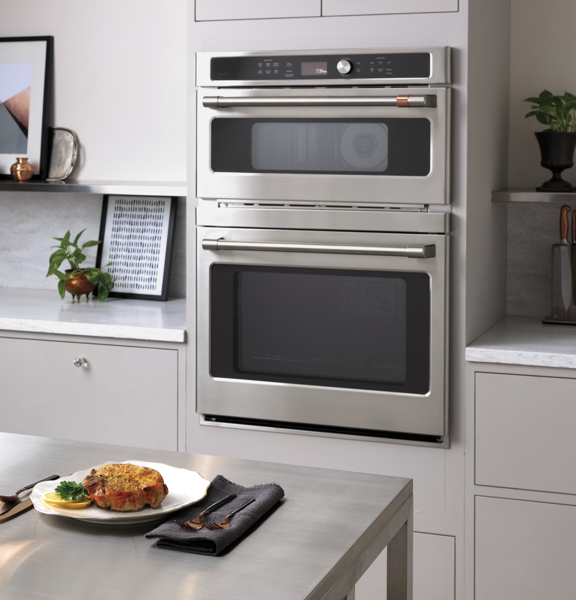 Model: CTC912P2NS1 | Cafe Café™ 30 in. Combination Double Wall Oven with Convection and Advantium® Technology