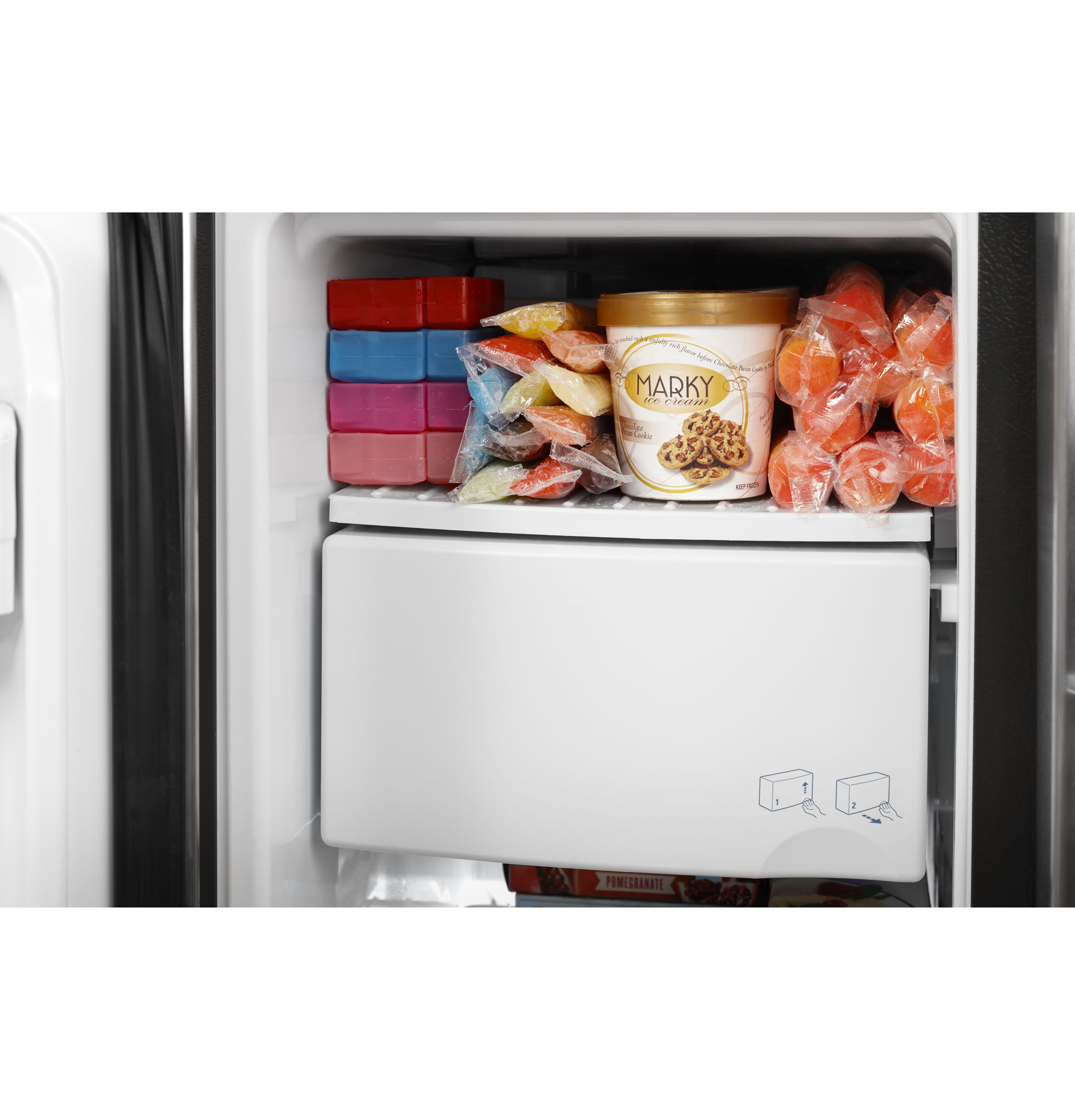 Model: GSS25GGPBB | GE GE® 25.3 Cu. Ft. Side-By-Side Refrigerator