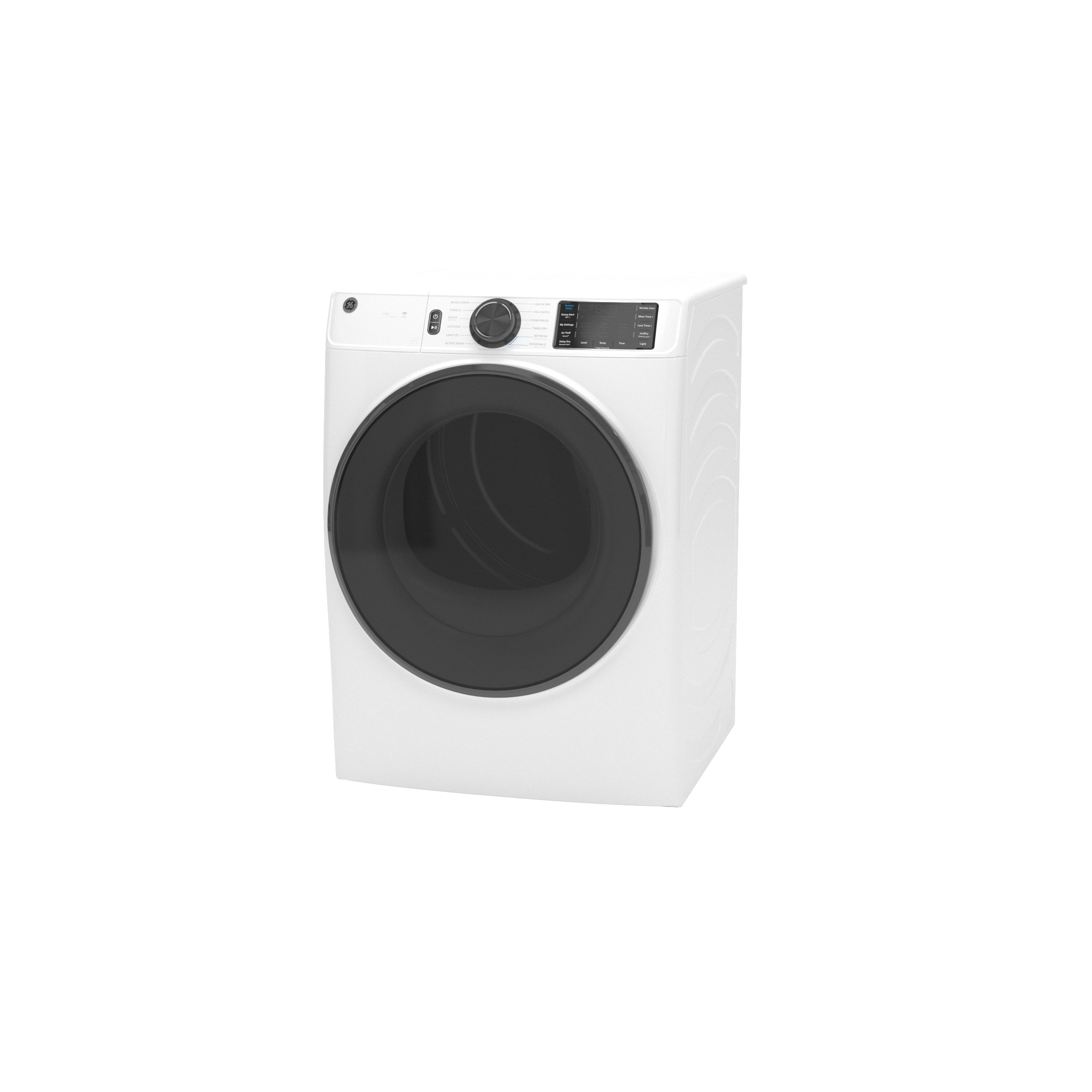 Model: GFD65GSSVWW-SD | GE GE® 7.8 cu. ft. Capacity Smart Front Load Gas Dryer with Steam and Sanitize Cycle