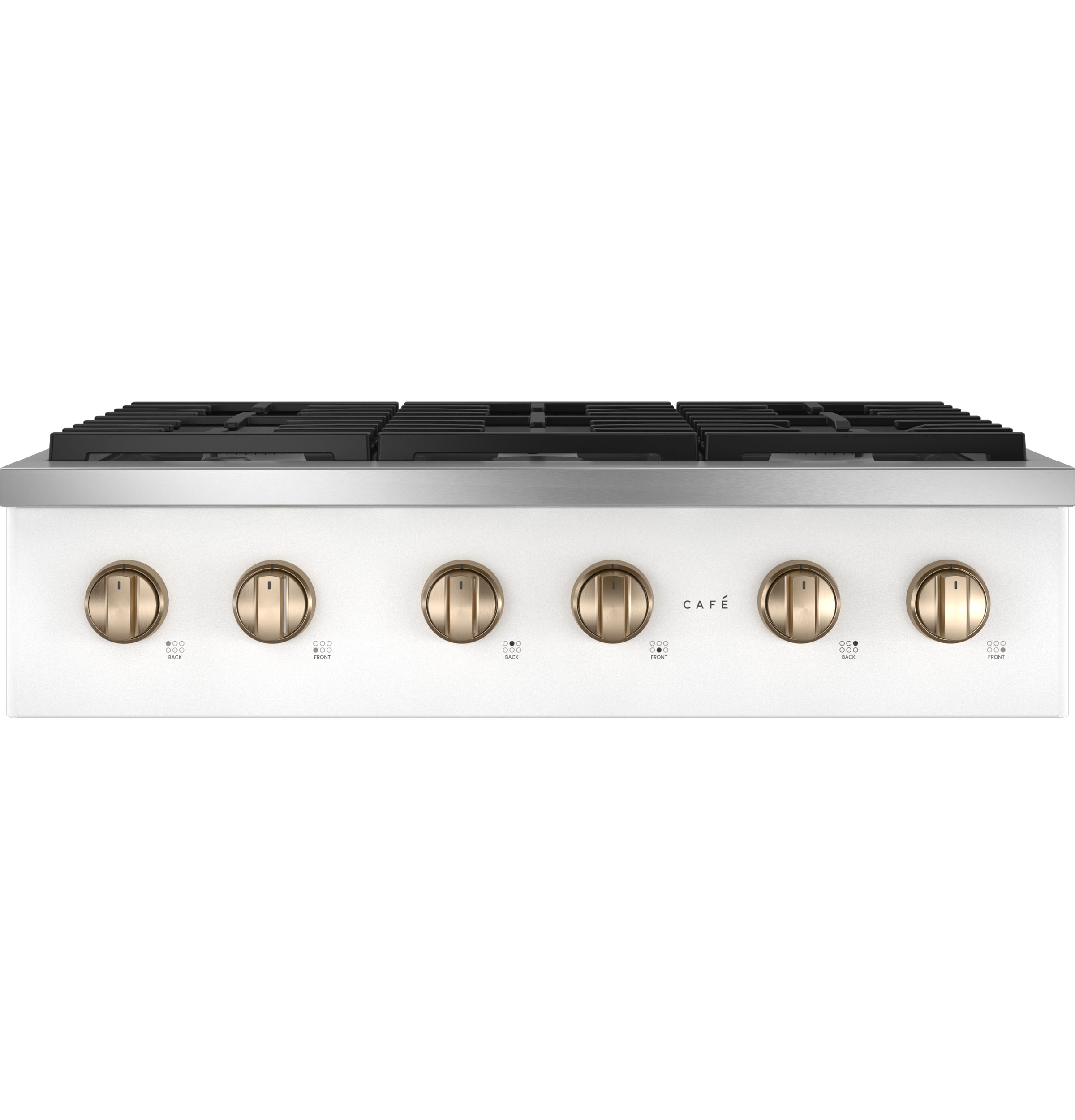 Model: CGU366P4TW2 | Cafe Café™ 36" Commercial-Style Gas Rangetop with 6 Burners (Natural Gas)