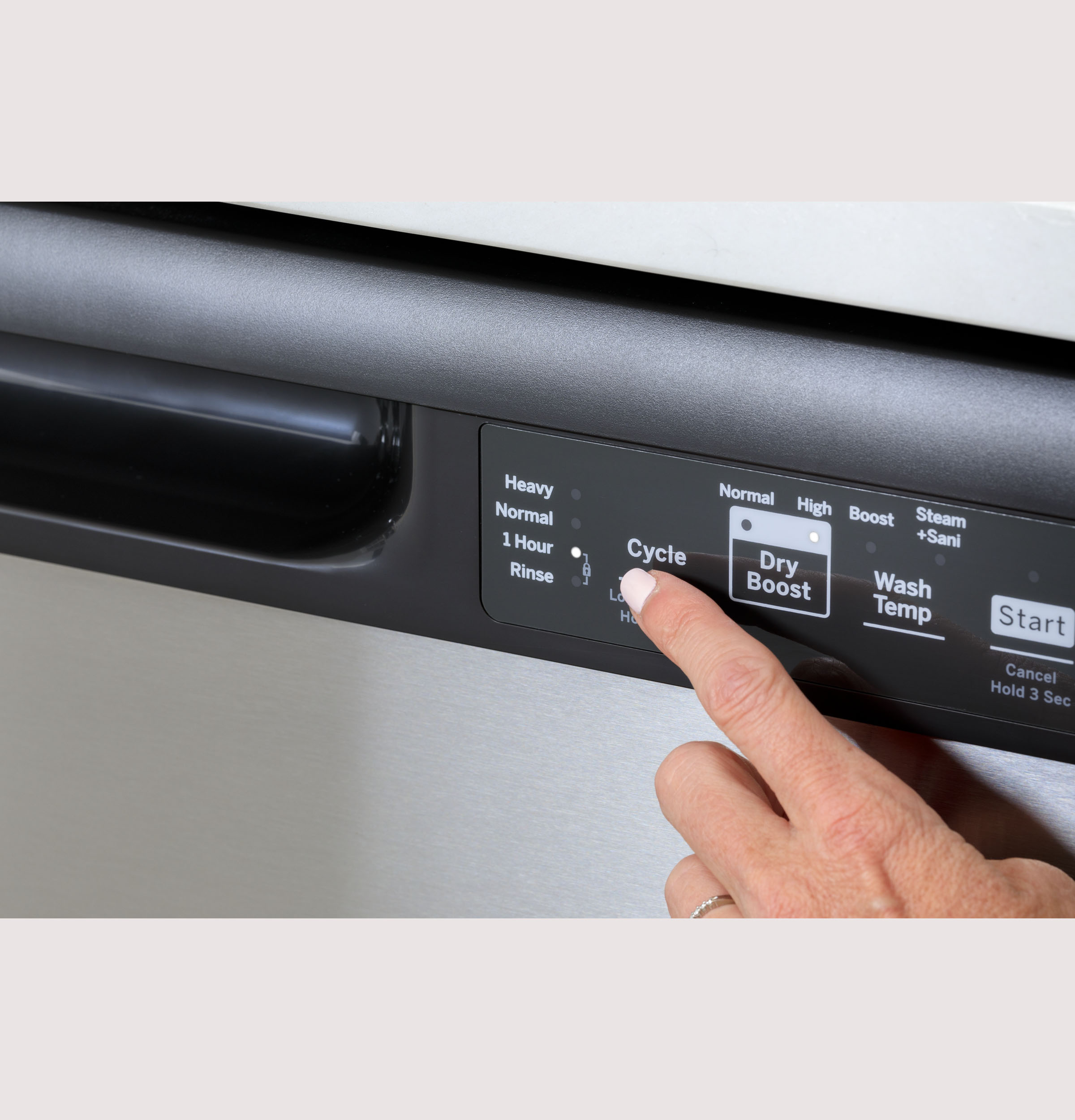 Model: GDF535PGRWW | GE GE® ENERGY STAR® Dishwasher with Front Controls