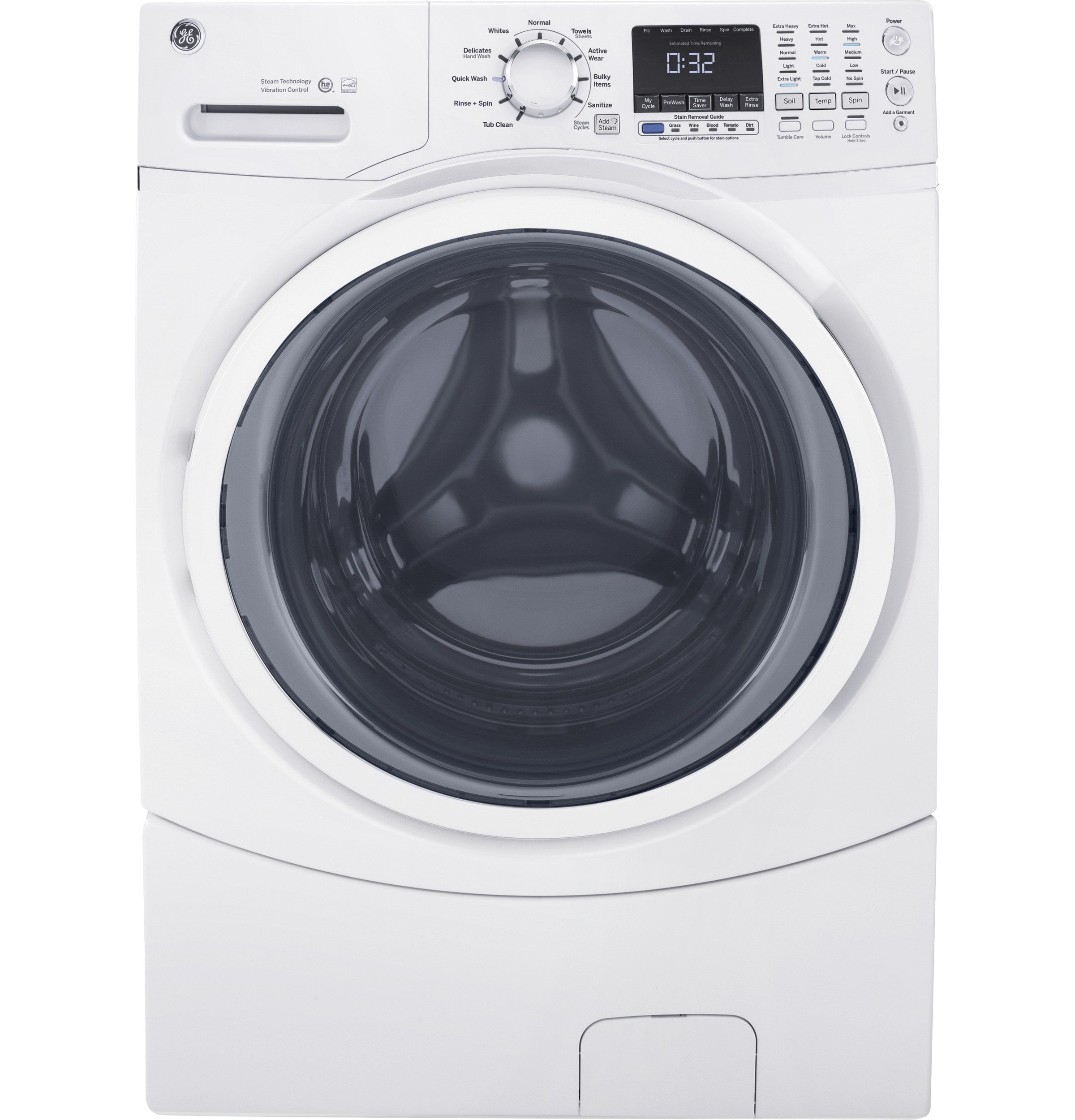 GE GE® ENERGY STAR® 4.5 cu. ft. Capacity Front Load Washer with Steam