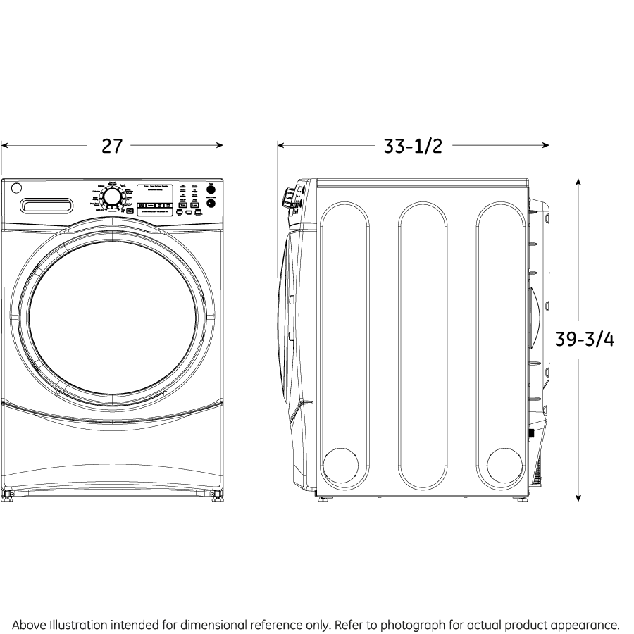 Model: GFW450SSMWW | GE GE® ENERGY STAR® 4.5 cu. ft. Capacity Front Load Washer with Steam