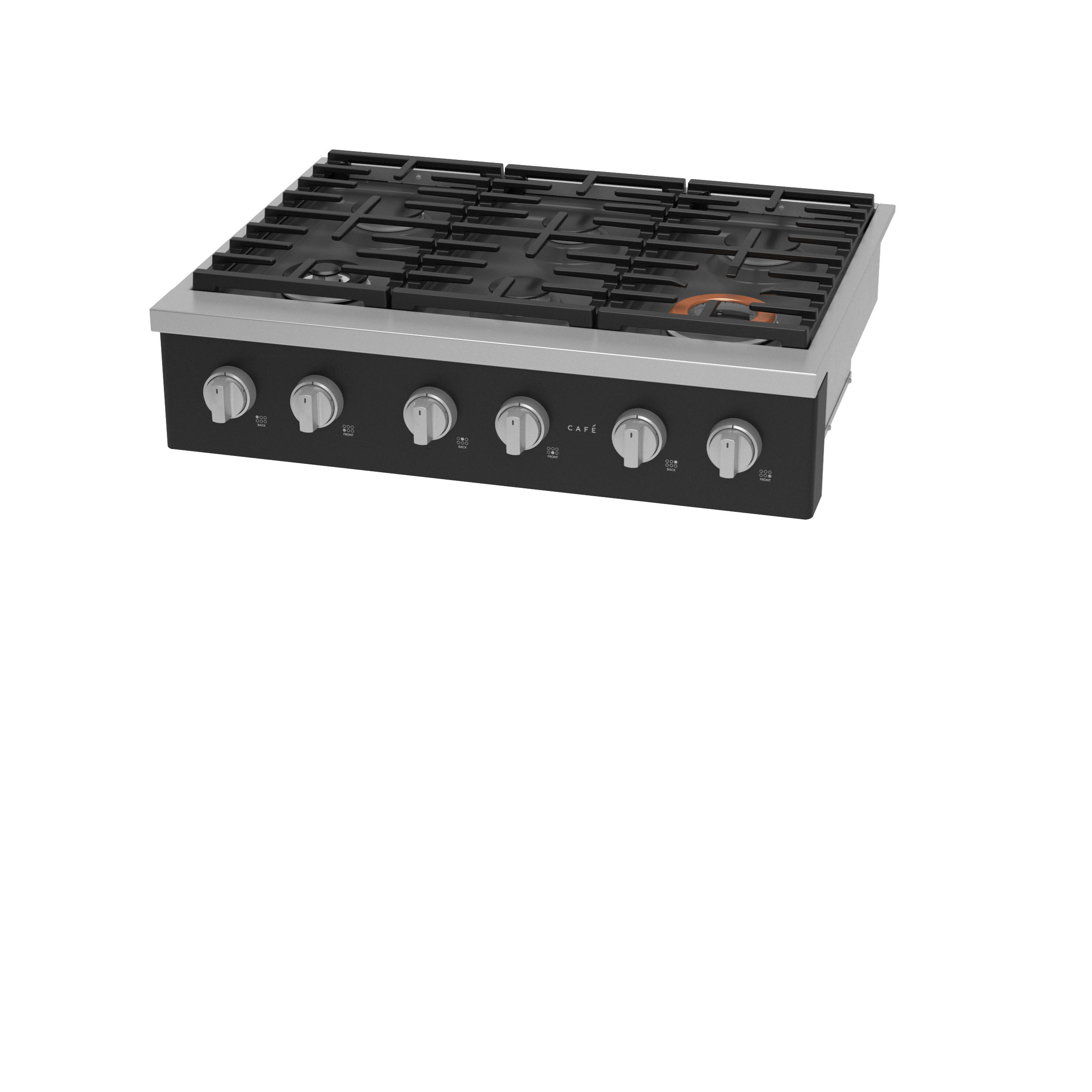 Model: CGU366P3TD1 | Cafe Café™ 36" Commercial-Style Gas Rangetop with 6 Burners (Natural Gas)
