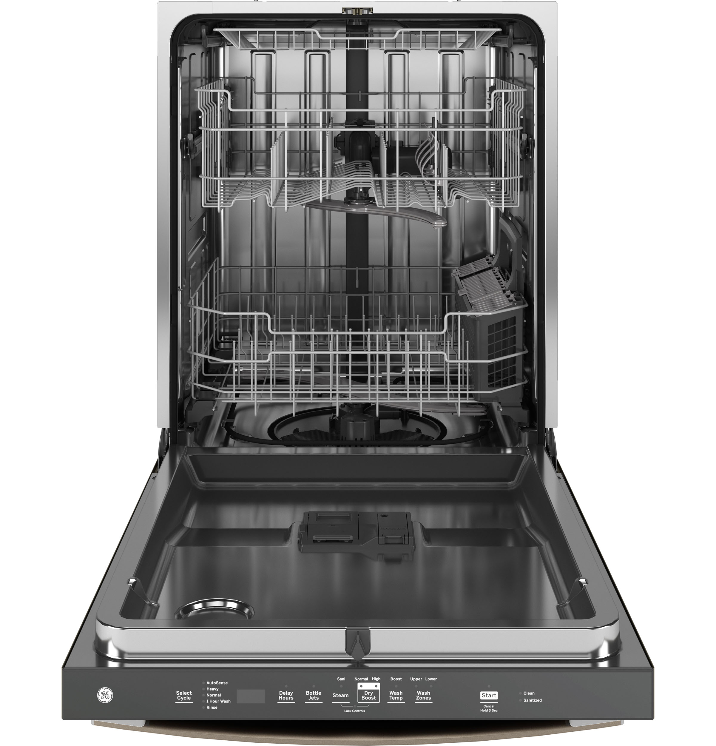 Model: GDT650SMVES | GE GE® ENERGY STAR® Fingerprint Resistant Top Control with Stainless Steel Interior Dishwasher with Sanitize Cycle