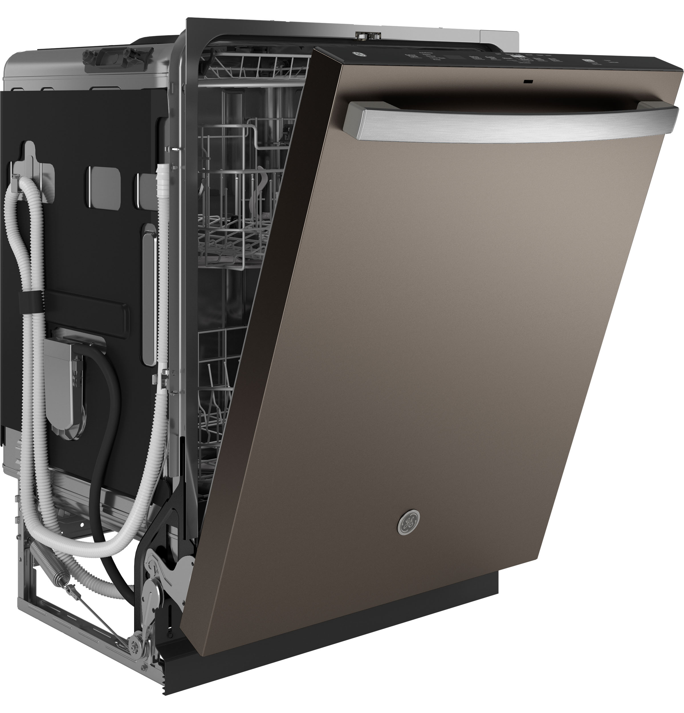 Model: GDT650SMVES | GE GE® ENERGY STAR® Fingerprint Resistant Top Control with Stainless Steel Interior Dishwasher with Sanitize Cycle