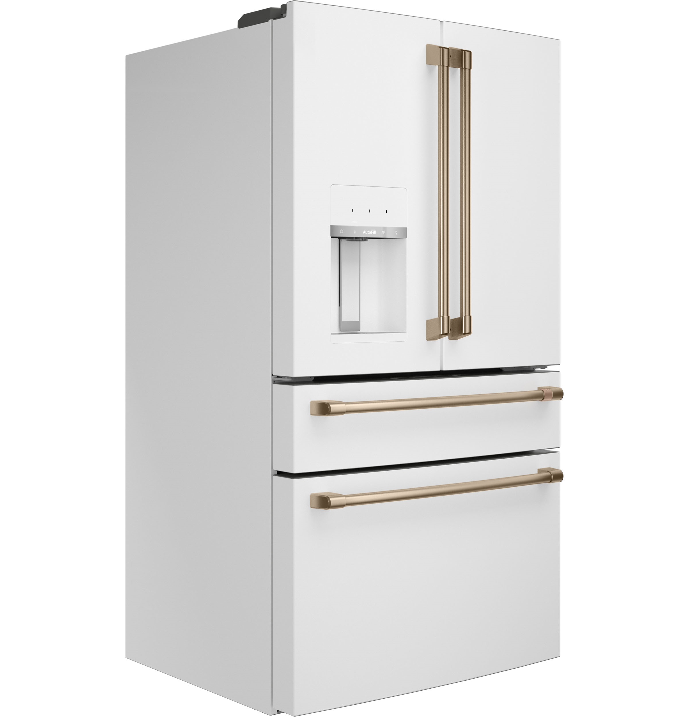 Model: CKQBLSFNW2 | Cafe Café™ Refrigeration Matte White Side Panel, Full-Depth, 4-Door, Left