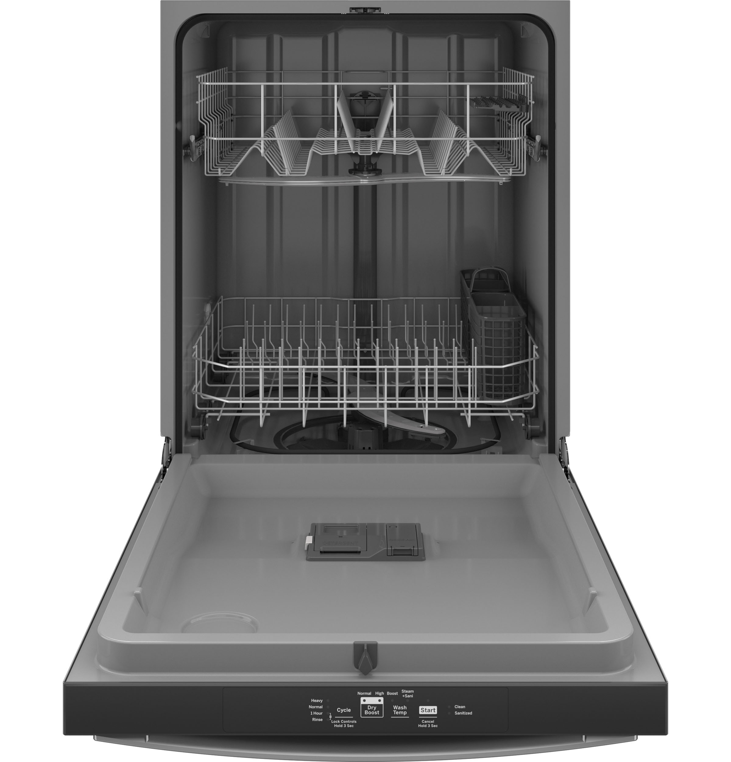 Model: GDT535PSRSS | GE GE® ENERGY STAR® Top Control with Plastic Interior Dishwasher with Sanitize Cycle & Dry Boost