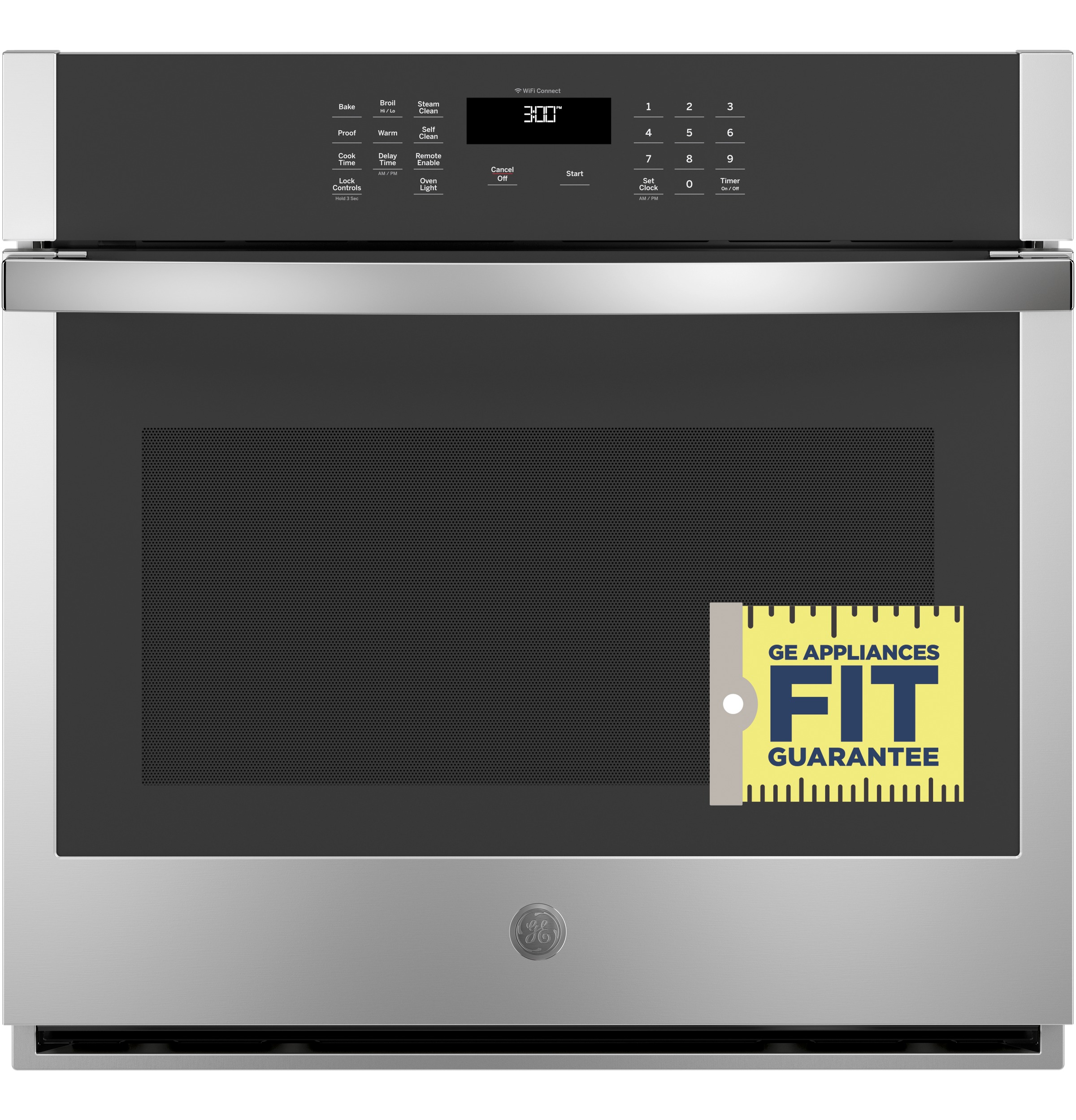 Model: JTS3000SNSS | GE GE® 30" Smart Built-In Self-Clean Single Wall Oven with Never-Scrub Racks