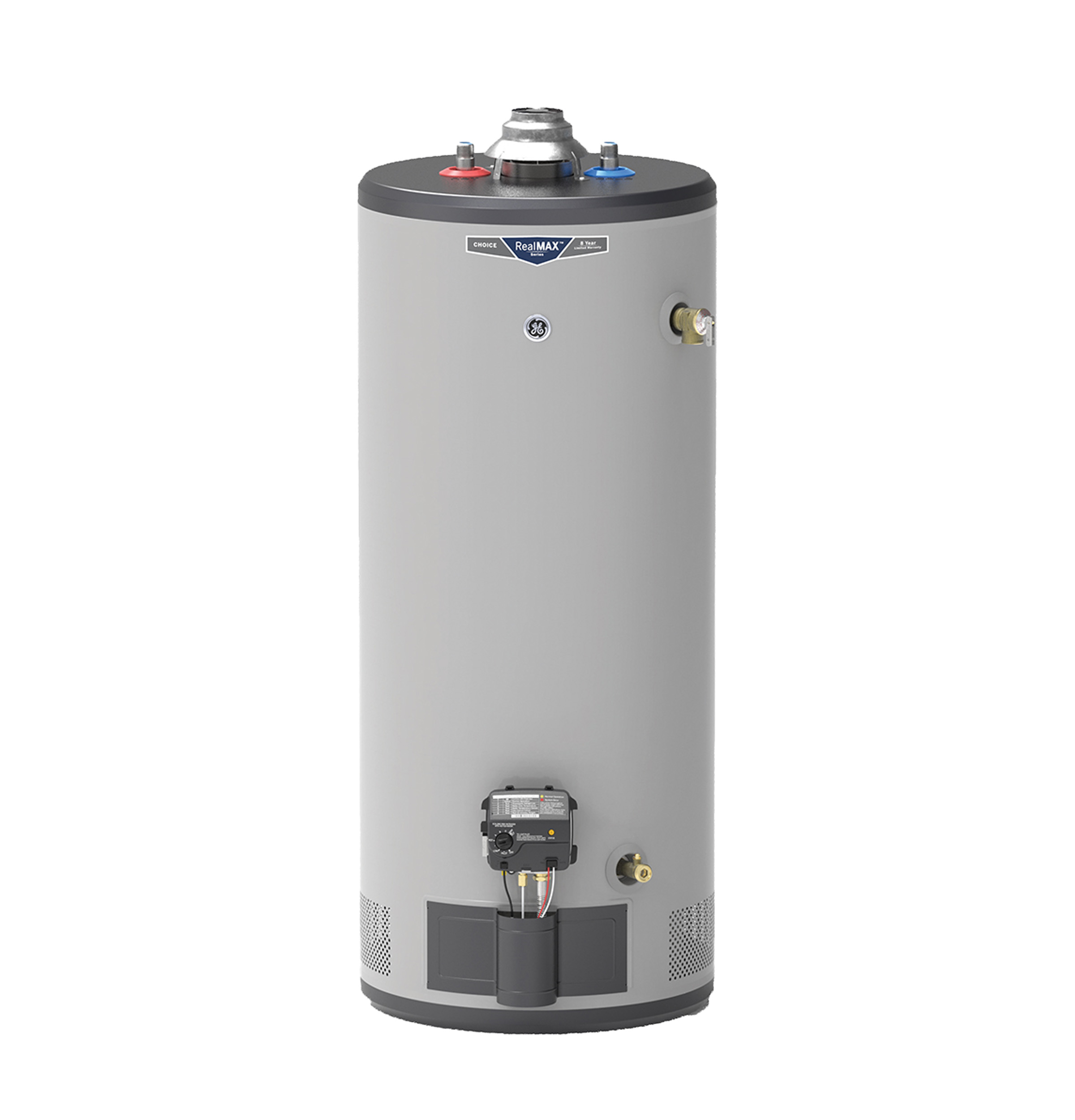 Model: GG30S08BXR | GE GE RealMAX Choice 30-Gallon Short Natural Gas Atmospheric Water Heater