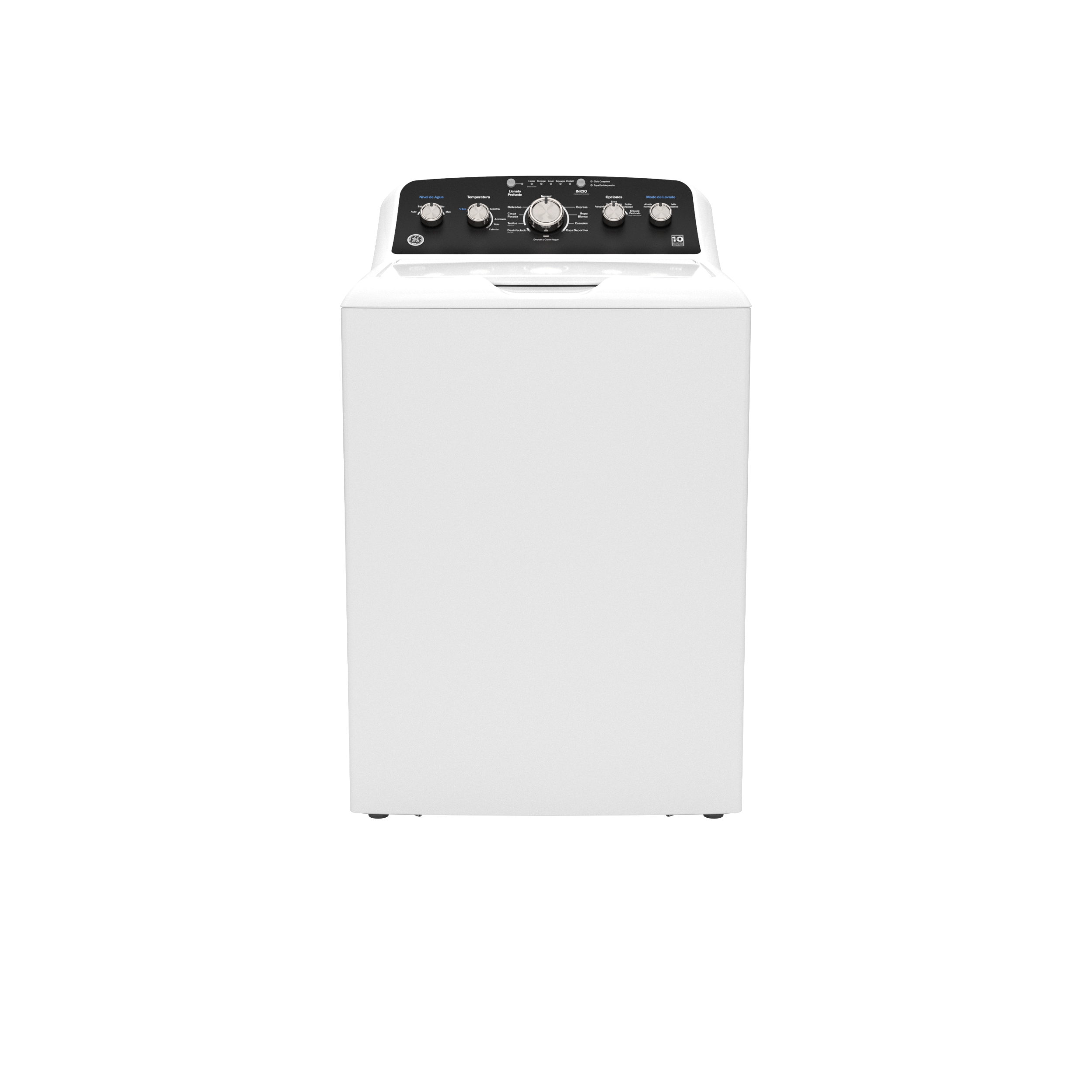Model: ETW485ASWWB | GE GE® 4.5 cu. ft. Capacity Washer with Spanish Panel and Wash Modes Soak and Power