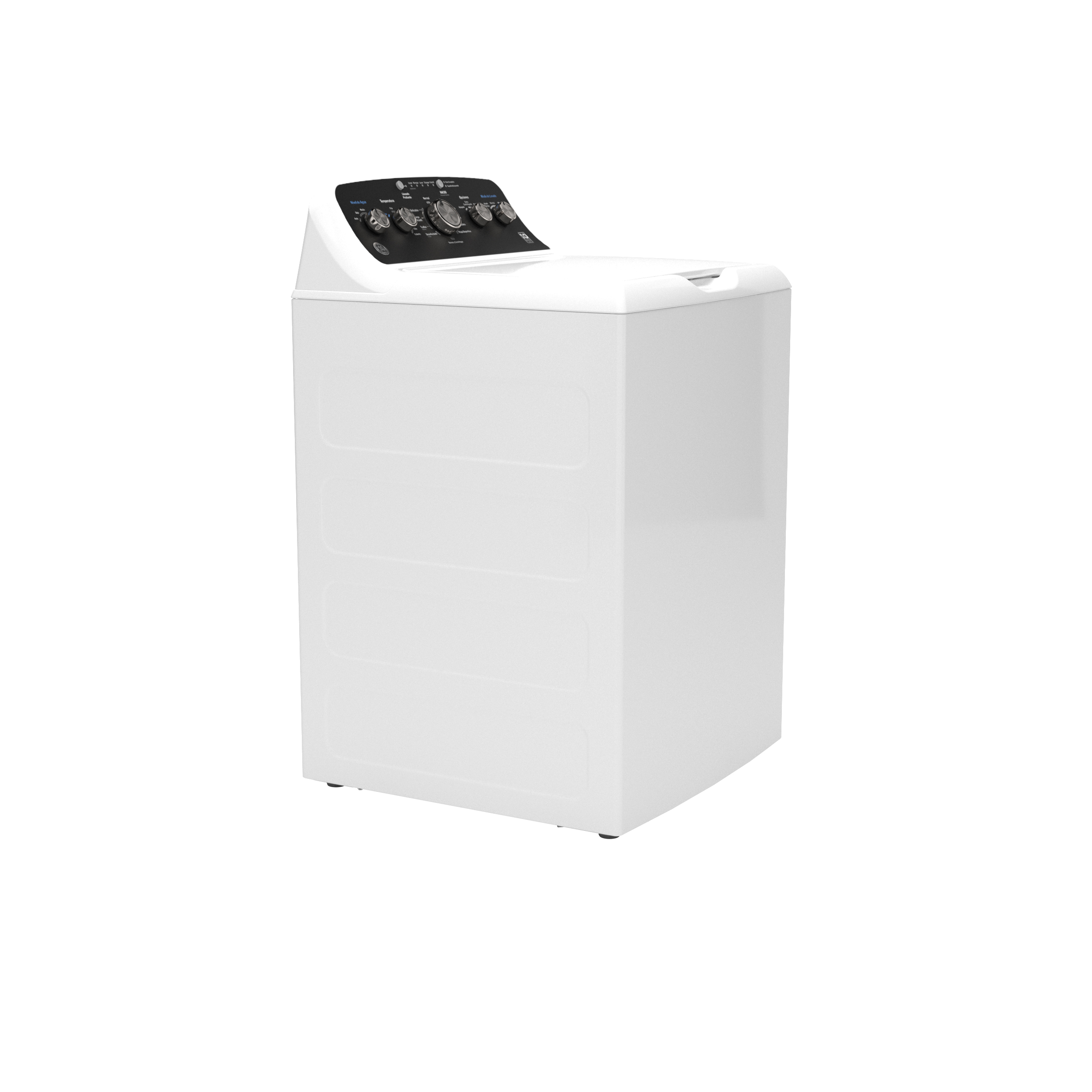 Model: ETW485ASWWB | GE GE® 4.5 cu. ft. Capacity Washer with Spanish Panel and Wash Modes Soak and Power