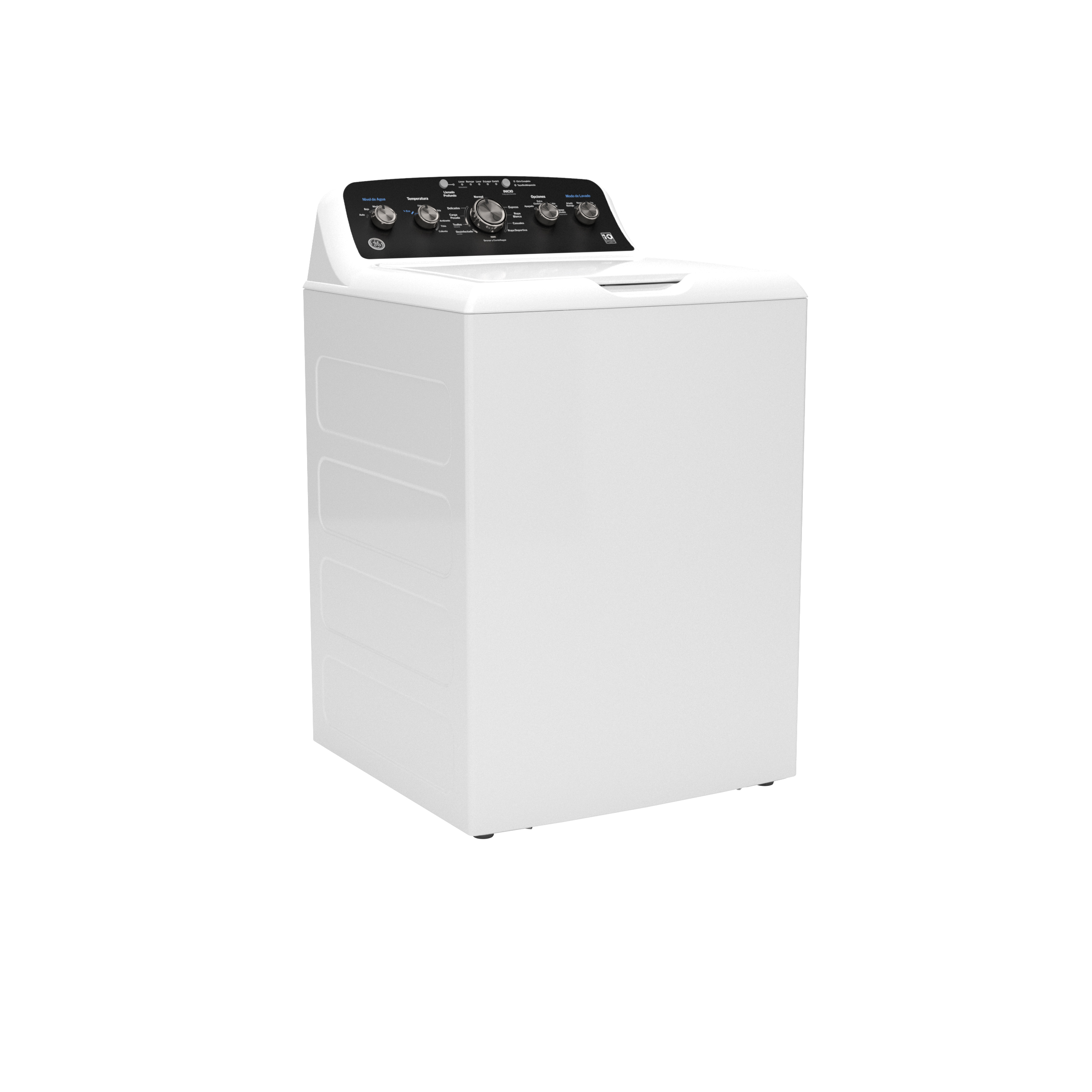 Model: ETW485ASWWB | GE GE® 4.5 cu. ft. Capacity Washer with Spanish Panel and Wash Modes Soak and Power