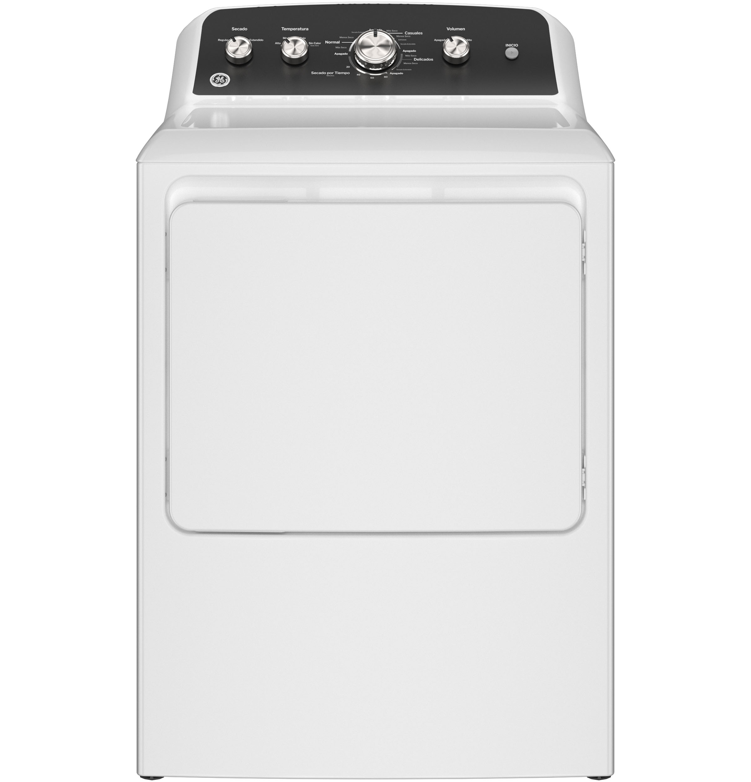 GE GE® 7.2 cu. ft. Capacity Gas Dryer with Spanish Panel and Up To 120 ft. Venting?