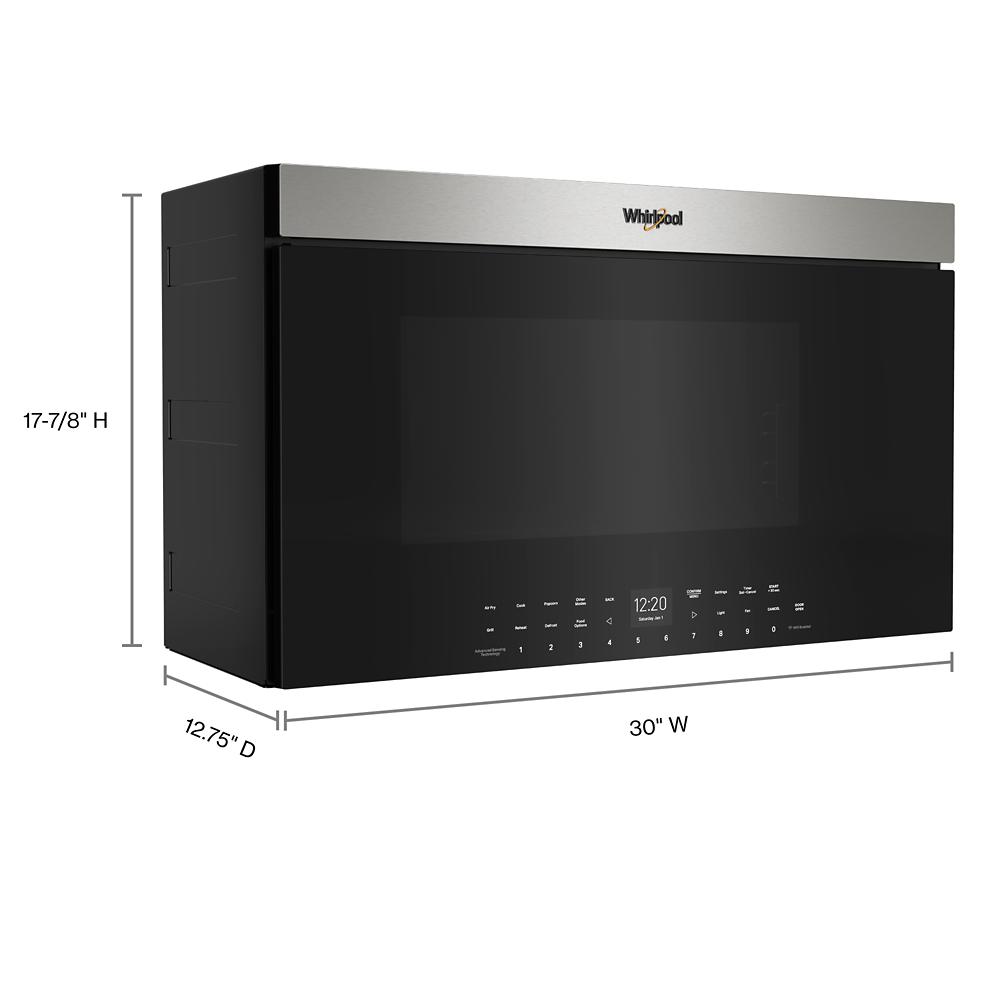 Model: WMMF7530RZ | Whirlpool Air Fry Over-the-Range Oven with Advanced Sensing Technology