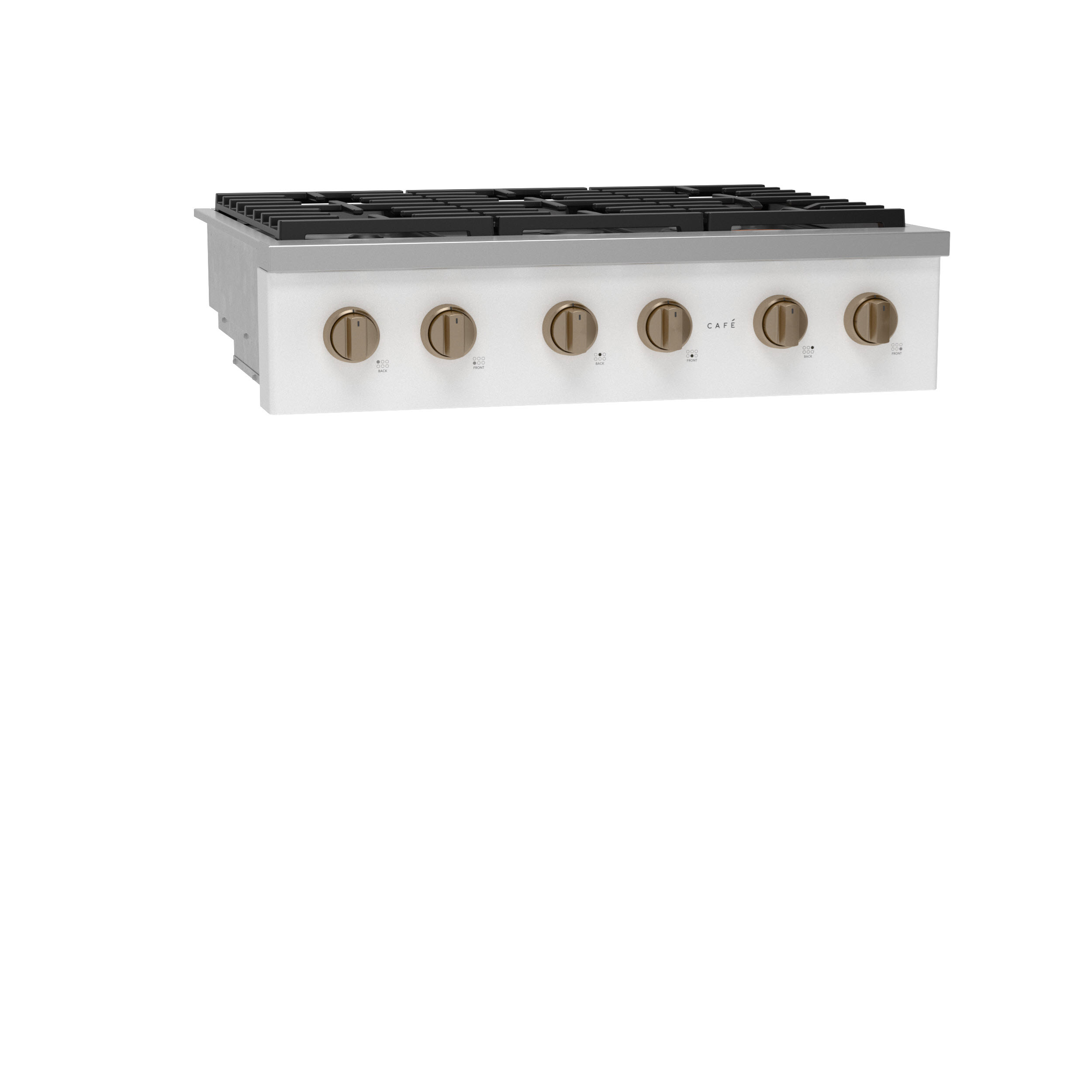 Model: CGU366P4TW2 | Cafe Café™ 36" Commercial-Style Gas Rangetop with 6 Burners (Natural Gas)