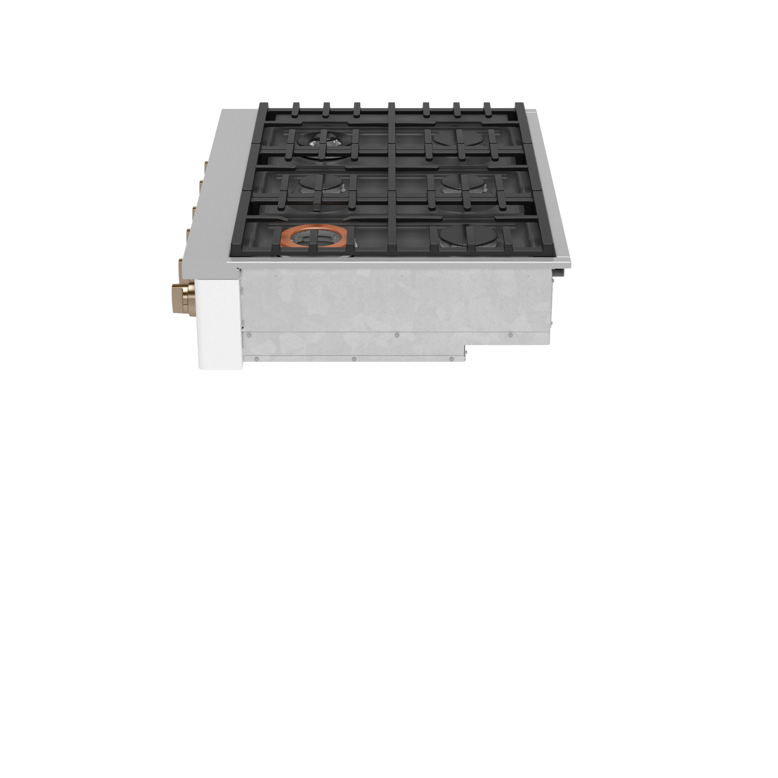 Model: CGU366P4TW2 | Cafe Café™ 36" Commercial-Style Gas Rangetop with 6 Burners (Natural Gas)