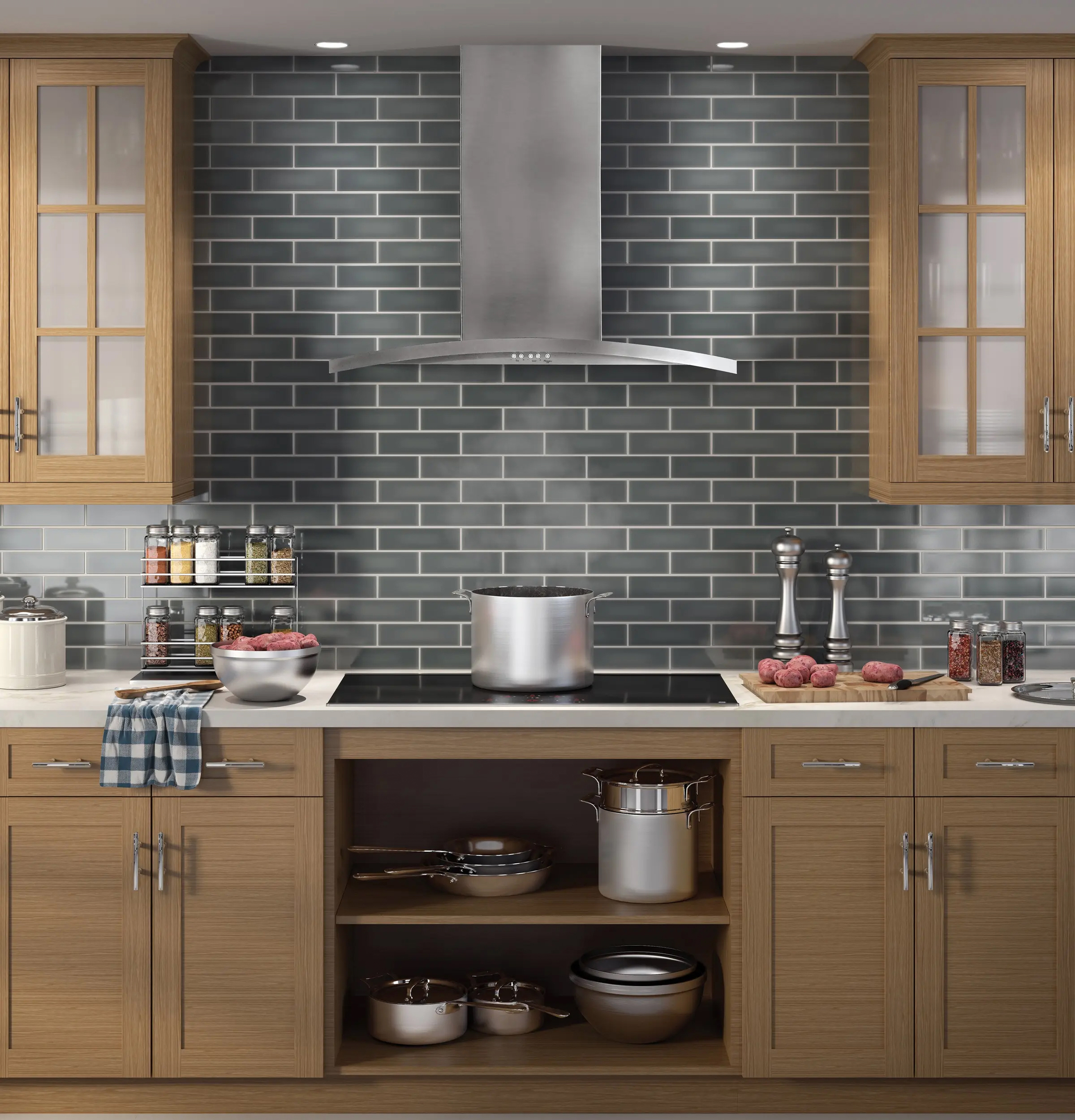 Model: UVW7361SWSS | GE Profile 36" Wall-Mount Chimney Hood