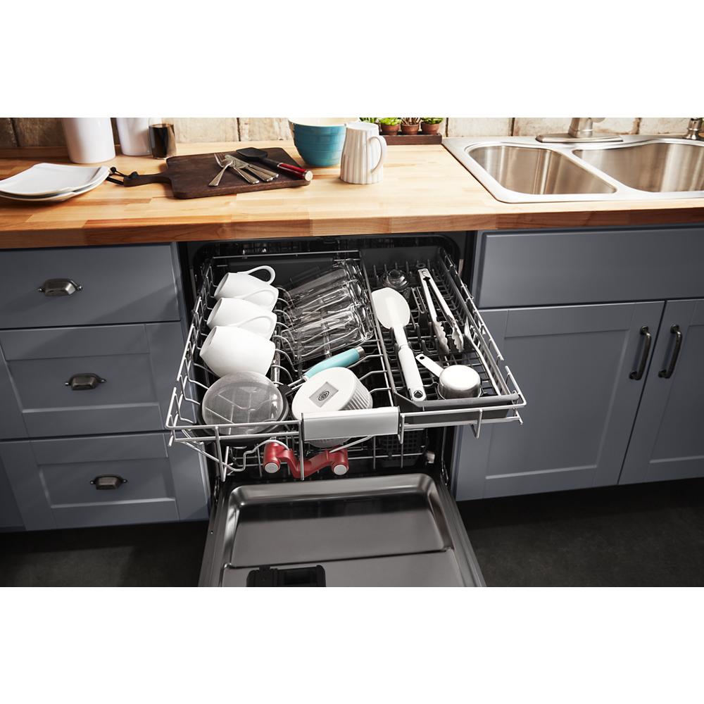 Model: KDTM804KPS | KitchenAid 360° Max Jets™ Third Rack Dishwasher with Stainless Steel Third Rack Wash Jets, 44 dBA