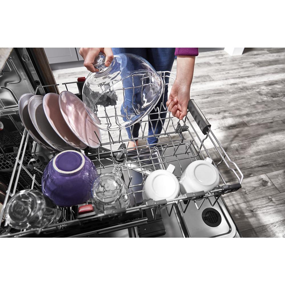 Model: KDTM804KPS | KitchenAid 360° Max Jets™ Third Rack Dishwasher with Stainless Steel Third Rack Wash Jets, 44 dBA
