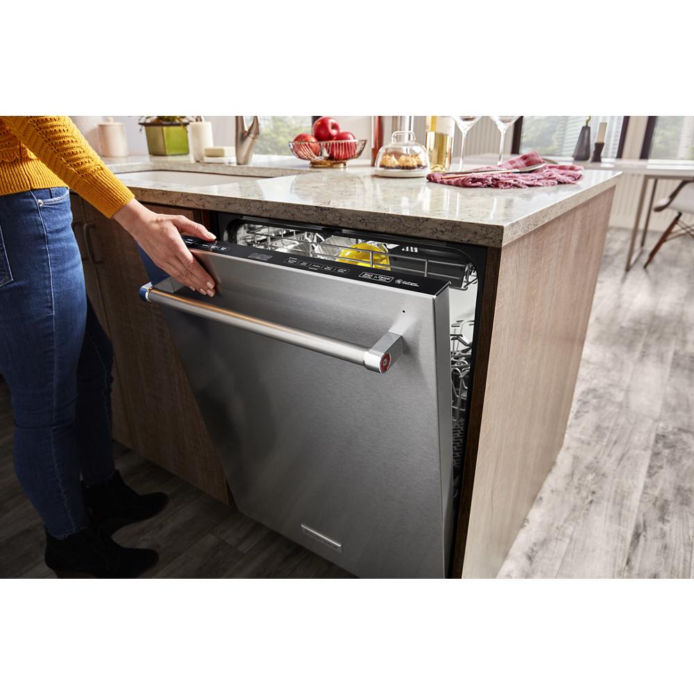 Model: KDTM804KPS | KitchenAid 360° Max Jets™ Third Rack Dishwasher with Stainless Steel Third Rack Wash Jets, 44 dBA
