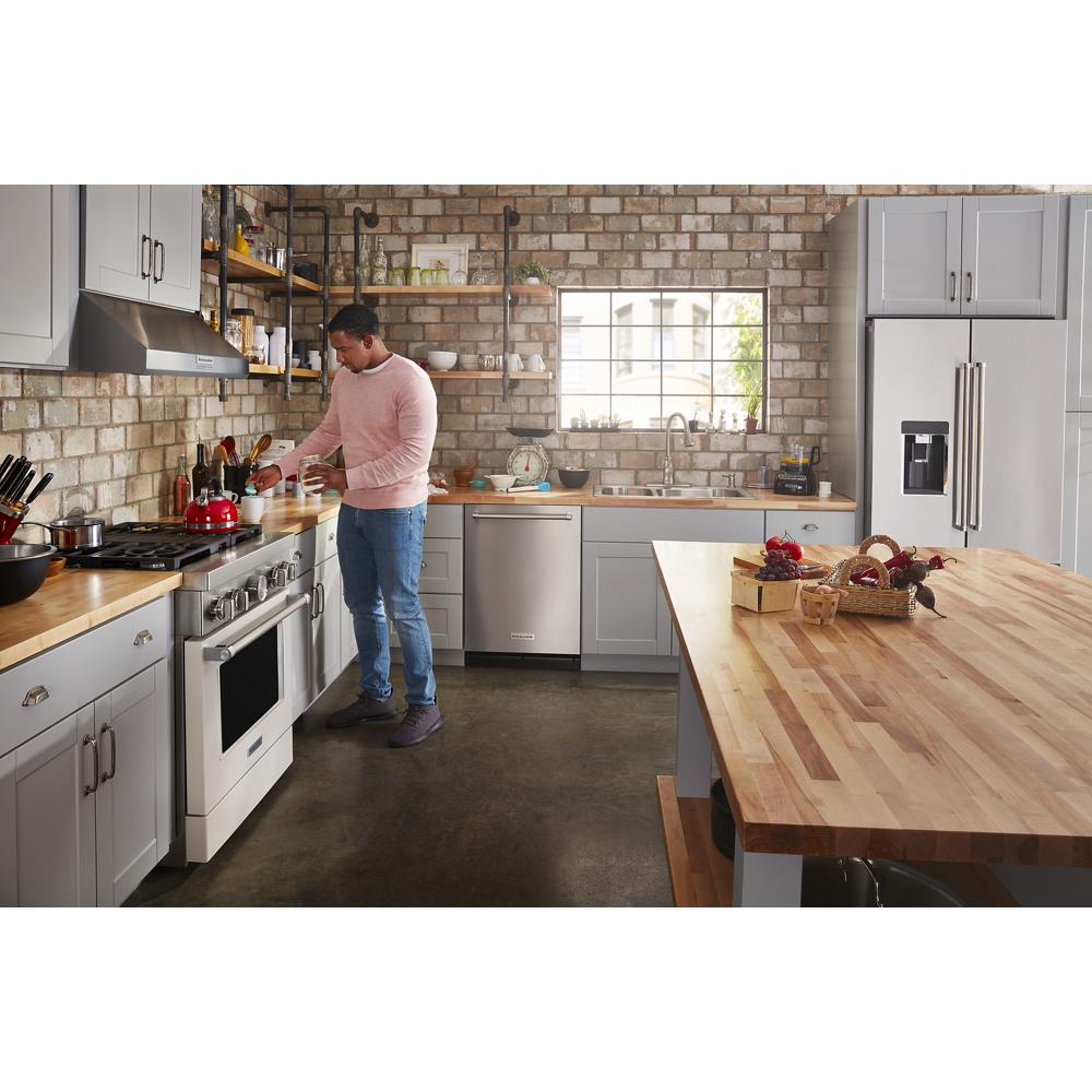 Model: KDTM804KPS | KitchenAid 360° Max Jets™ Third Rack Dishwasher with Stainless Steel Third Rack Wash Jets, 44 dBA
