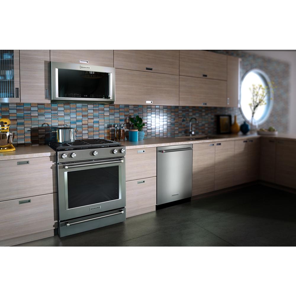 Model: KSDB900ESS - S/D  | KitchenAid 30-Inch 5-Burner Dual Fuel Convection Slide-In Range with Baking Drawer
