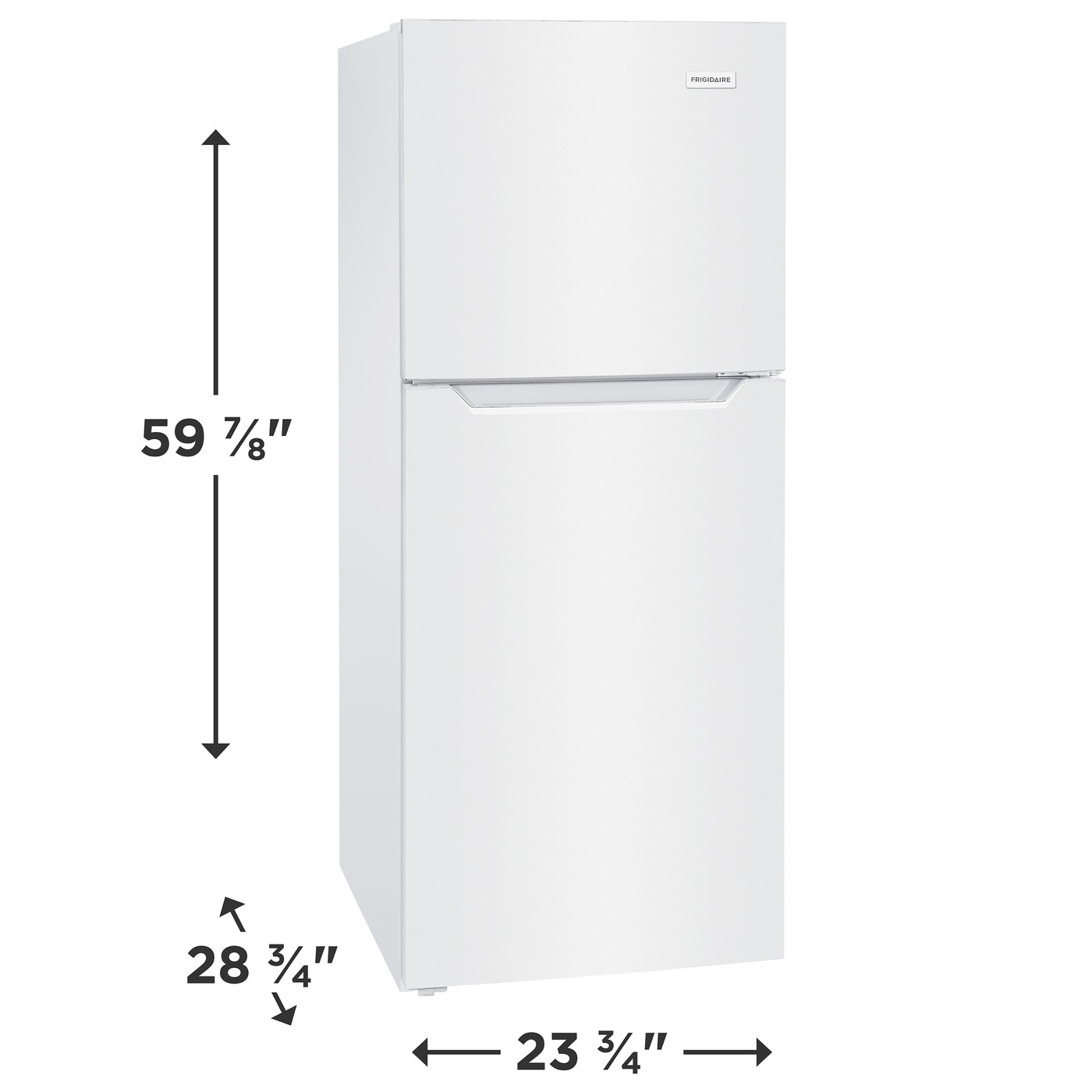 Model: FFET1222UW | Frigidaire 12 Cu. Ft. Garage Ready Top Freezer Apartment-Size Refrigerator