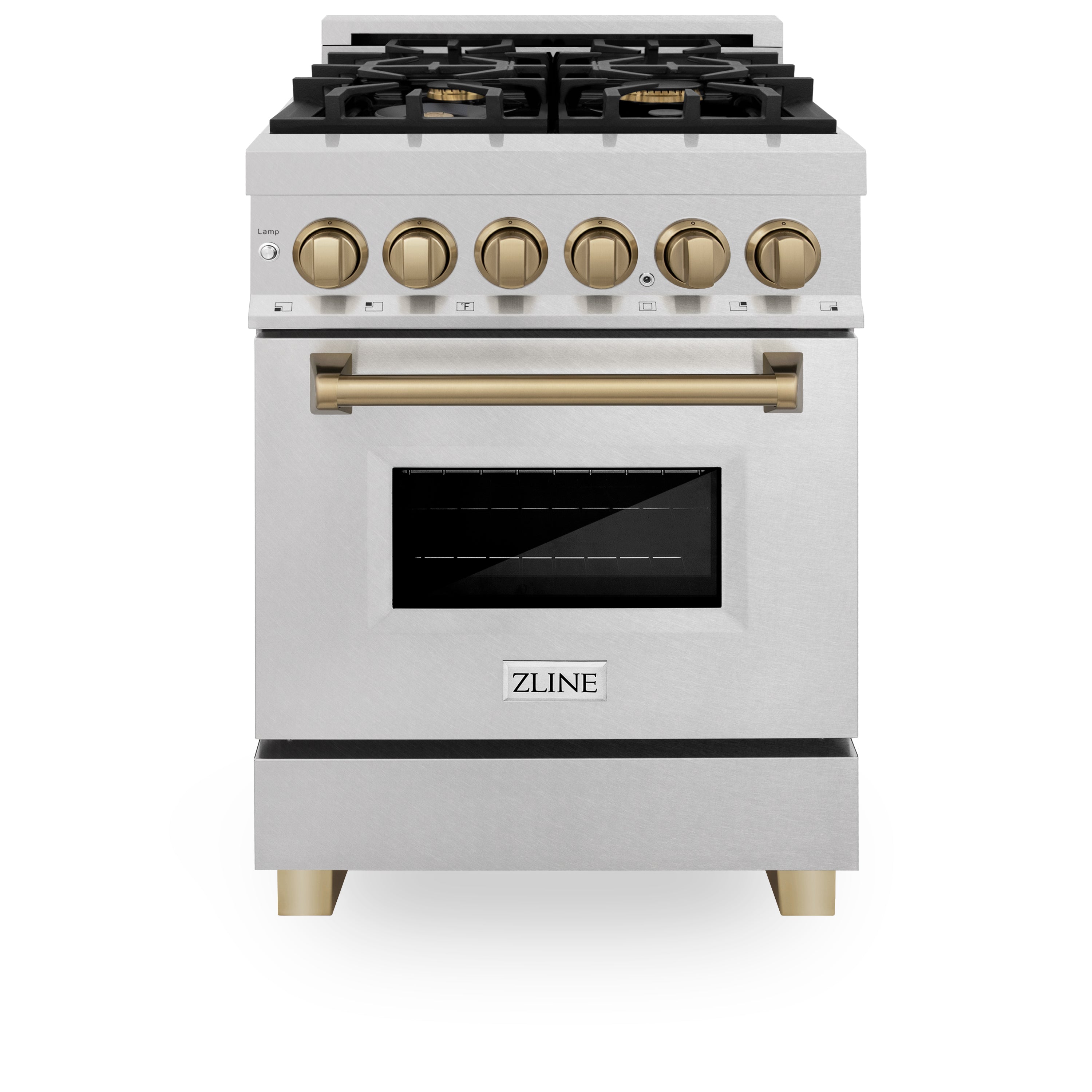 Model: RASZ-SN-24-MB | ZLINE 24" 2.8 cu. ft. Dual Fuel Range with Gas Stove and Electric Oven