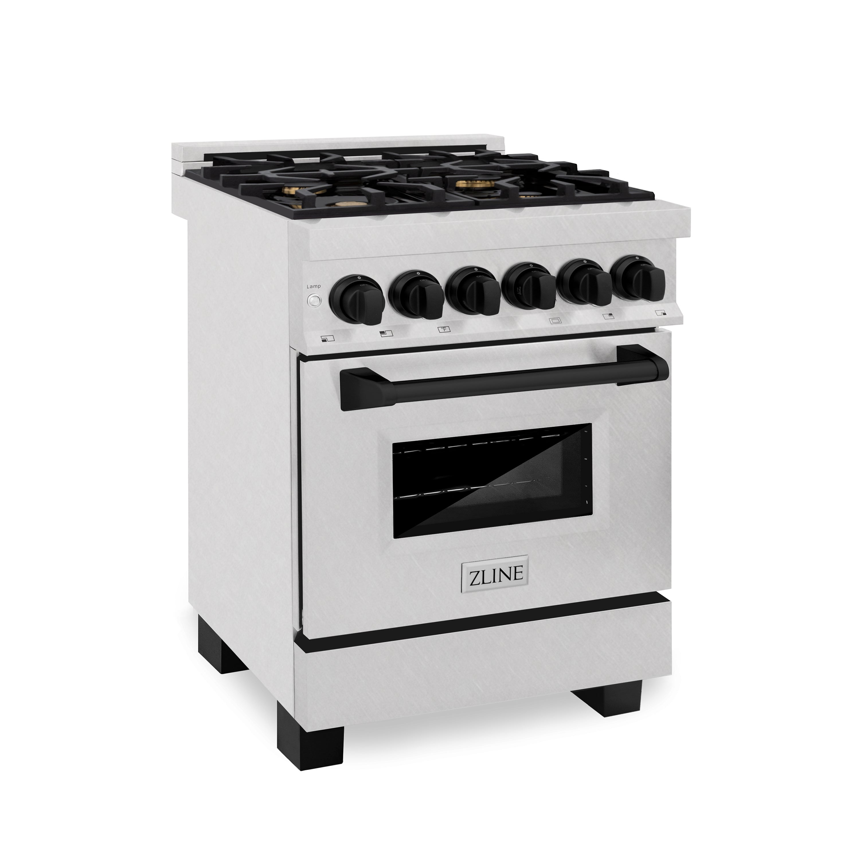 Model: RASZ-SN-24-MB | ZLINE 24" 2.8 cu. ft. Dual Fuel Range with Gas Stove and Electric Oven
