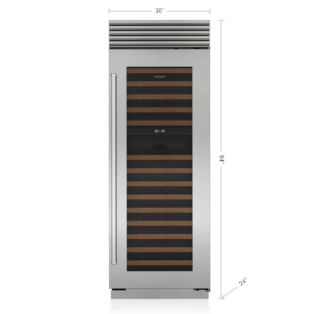Model: CL3050W/S/P/R | Sub-Zero 30" Classic Wine Storage
