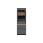 Model: DET3050WRA/L | Sub-Zero 30" Designer Wine Storage with Refrigerator Drawers - Panel Ready