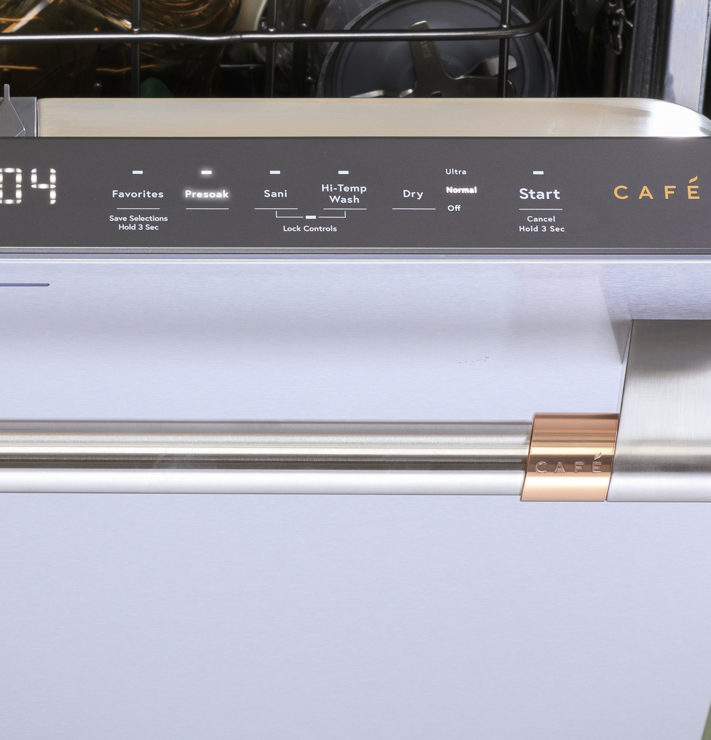 Model: CDT888P3VD1 | Cafe Café™ CustomFit ENERGY STAR Stainless Interior Smart Dishwasher with Ultra Wash Top Rack and Dual Convection Ultra Dry, LED Lights, 39 dBA