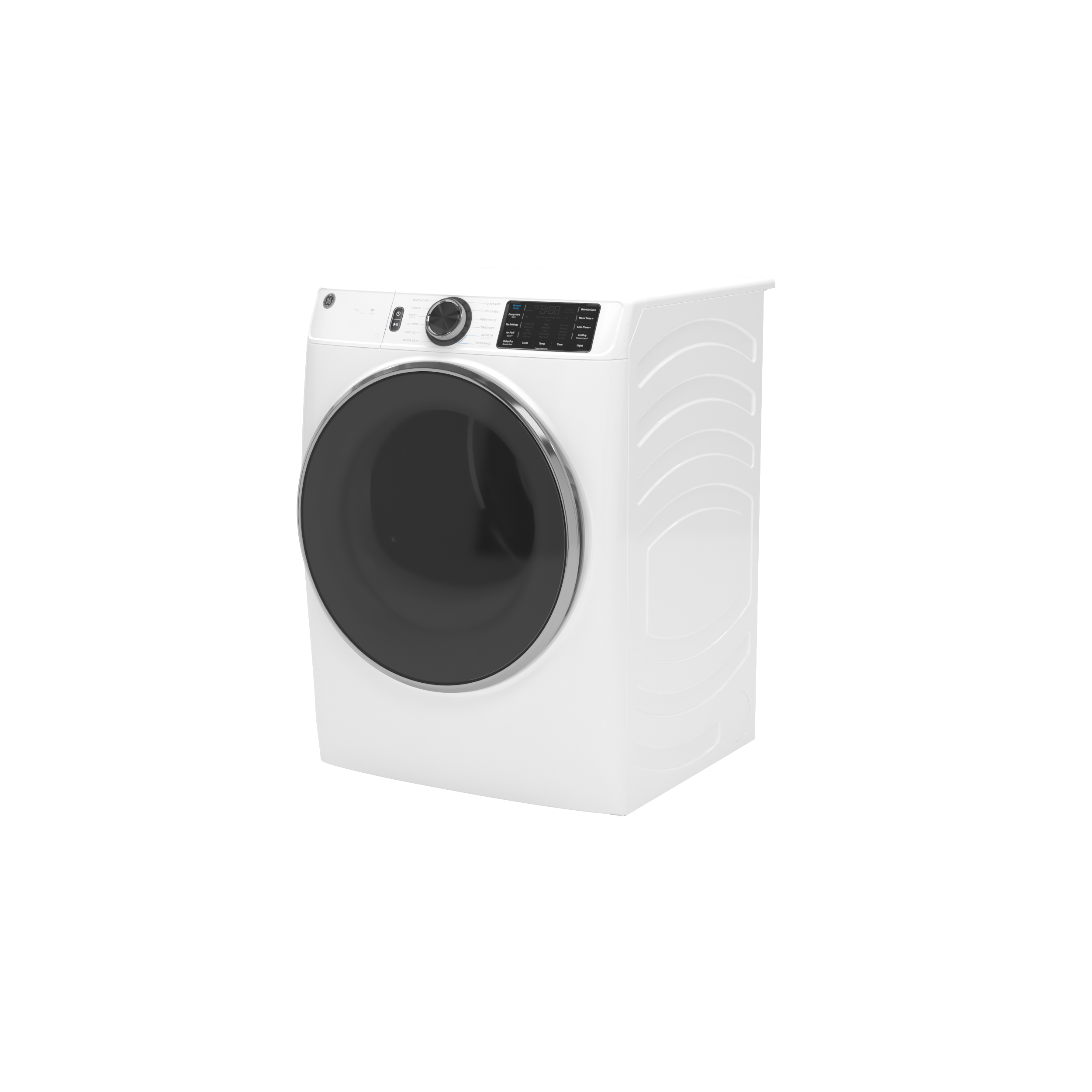 Model: GFD65ESSVWW | GE GE® ENERGY STAR® 7.8 cu. ft. Capacity Smart Front Load Electric Dryer with Steam and Sanitize Cycle