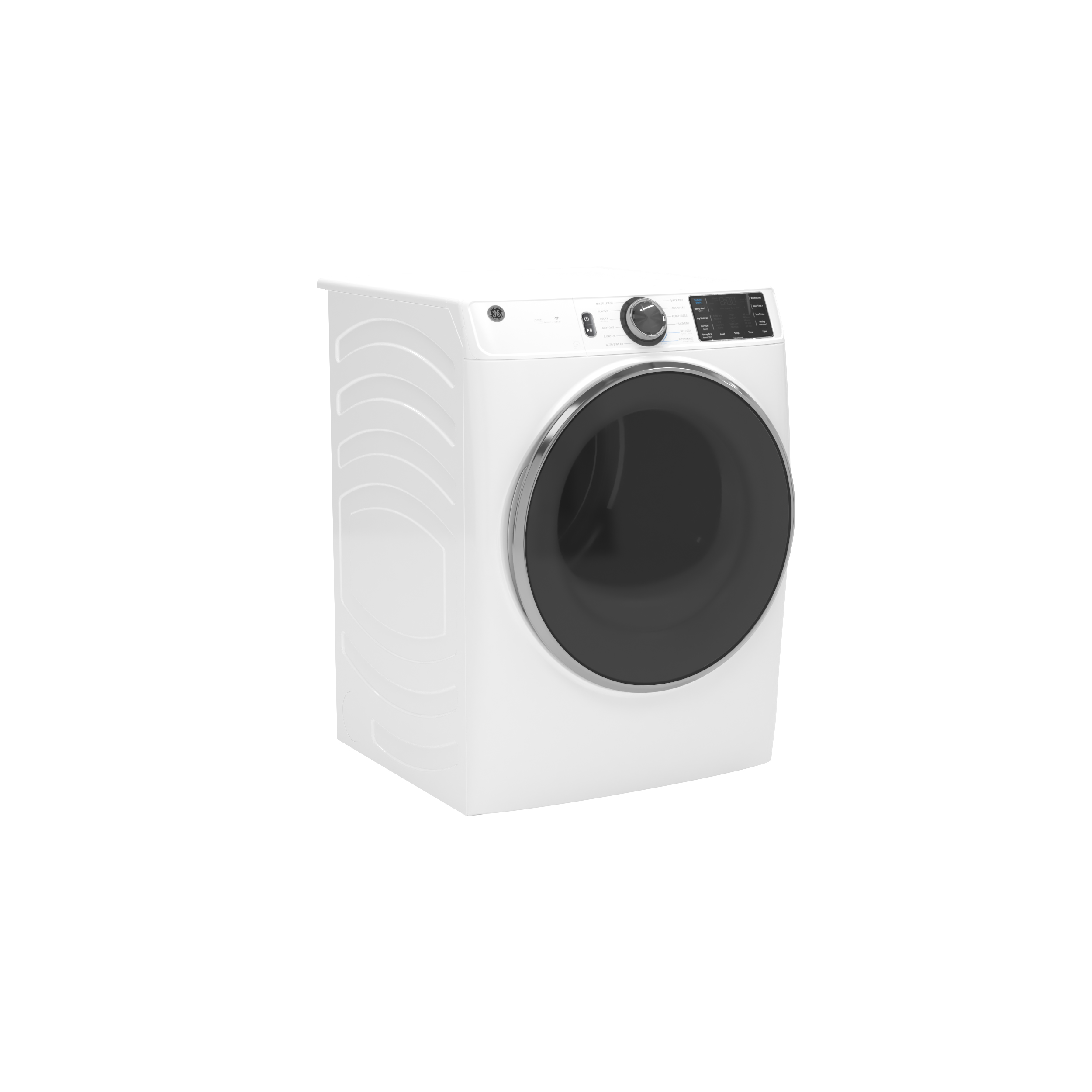 Model: GFD65ESSVWW | GE GE® ENERGY STAR® 7.8 cu. ft. Capacity Smart Front Load Electric Dryer with Steam and Sanitize Cycle
