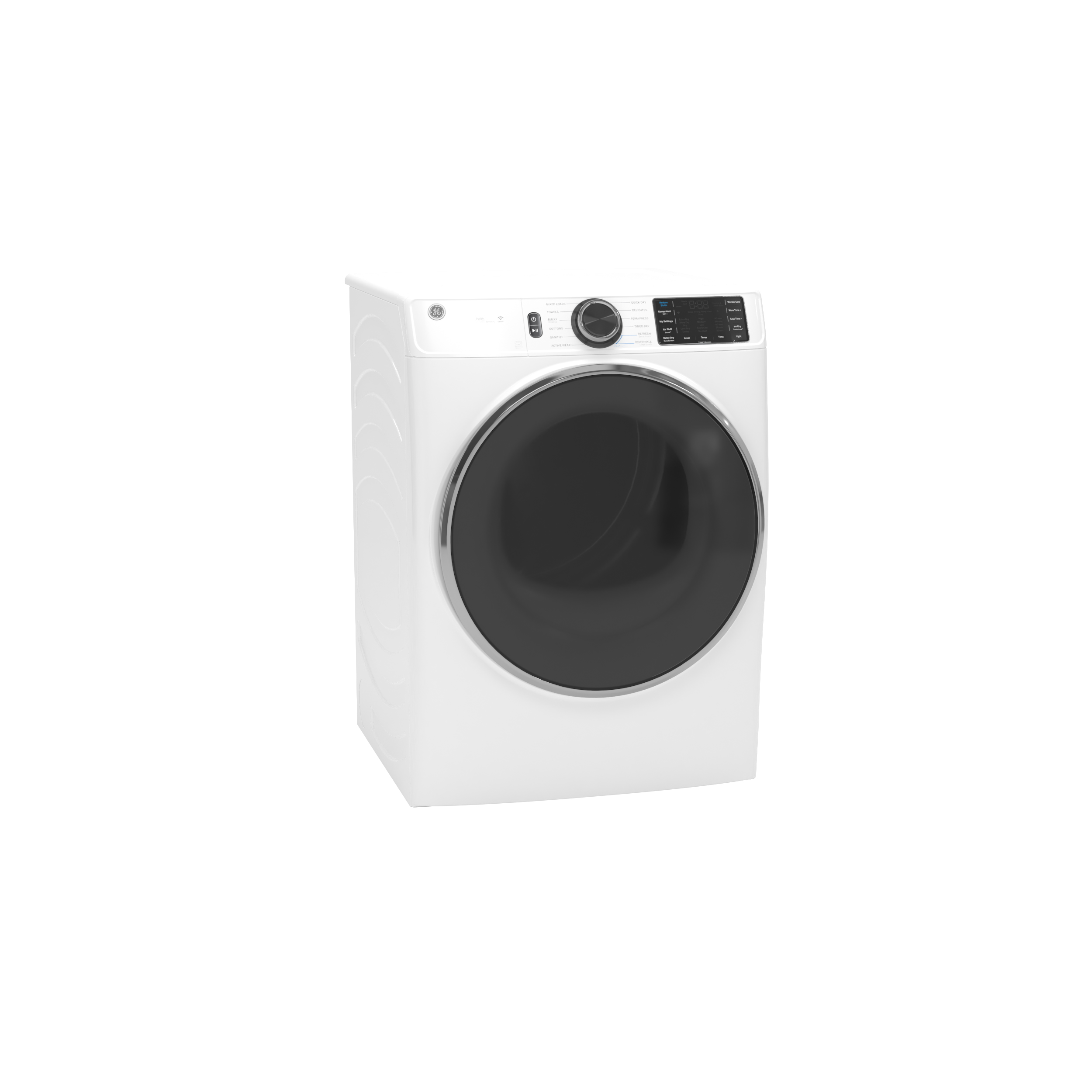 Model: GFD65ESSVWW | GE GE® ENERGY STAR® 7.8 cu. ft. Capacity Smart Front Load Electric Dryer with Steam and Sanitize Cycle
