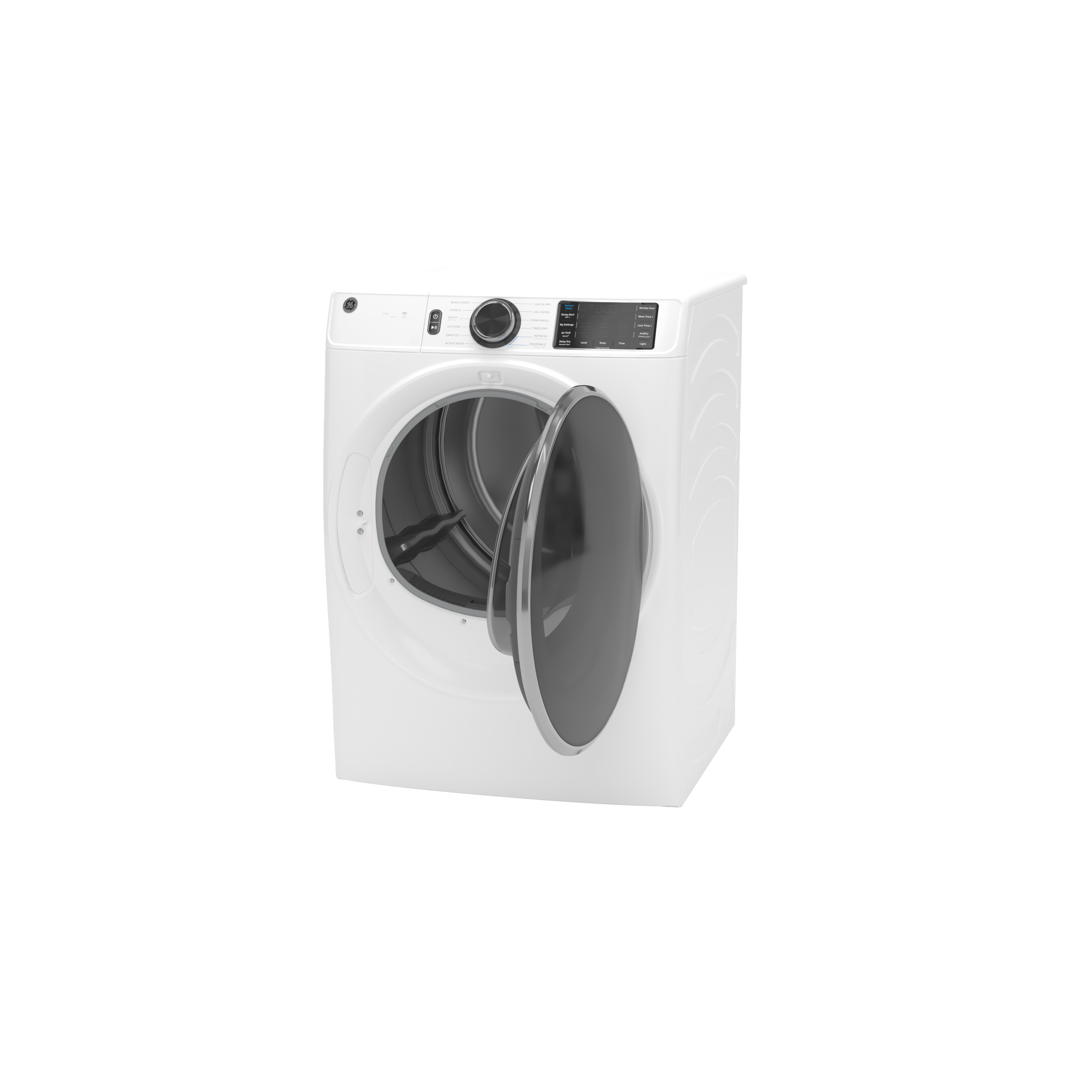Model: GFD65ESSVWW | GE GE® ENERGY STAR® 7.8 cu. ft. Capacity Smart Front Load Electric Dryer with Steam and Sanitize Cycle