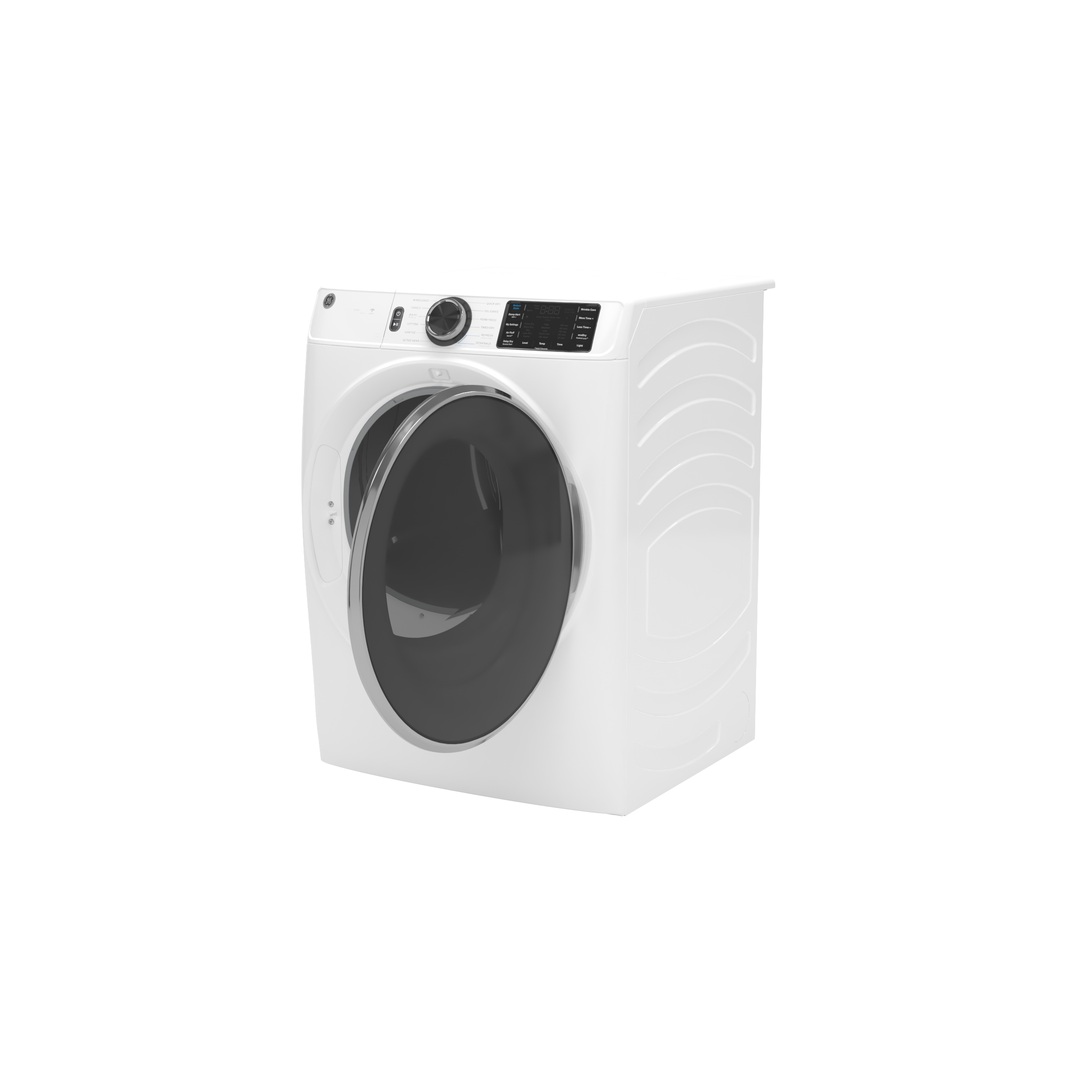 Model: GFD65ESSVWW | GE GE® ENERGY STAR® 7.8 cu. ft. Capacity Smart Front Load Electric Dryer with Steam and Sanitize Cycle