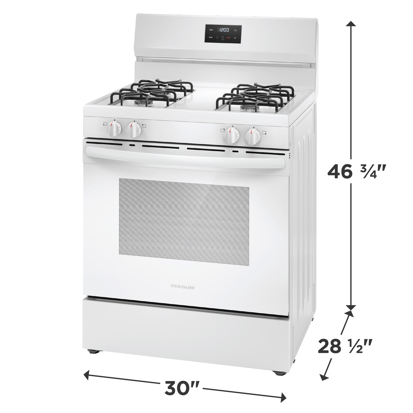 Model: FCRG3051BW | Frigidaire 30" Gas Range