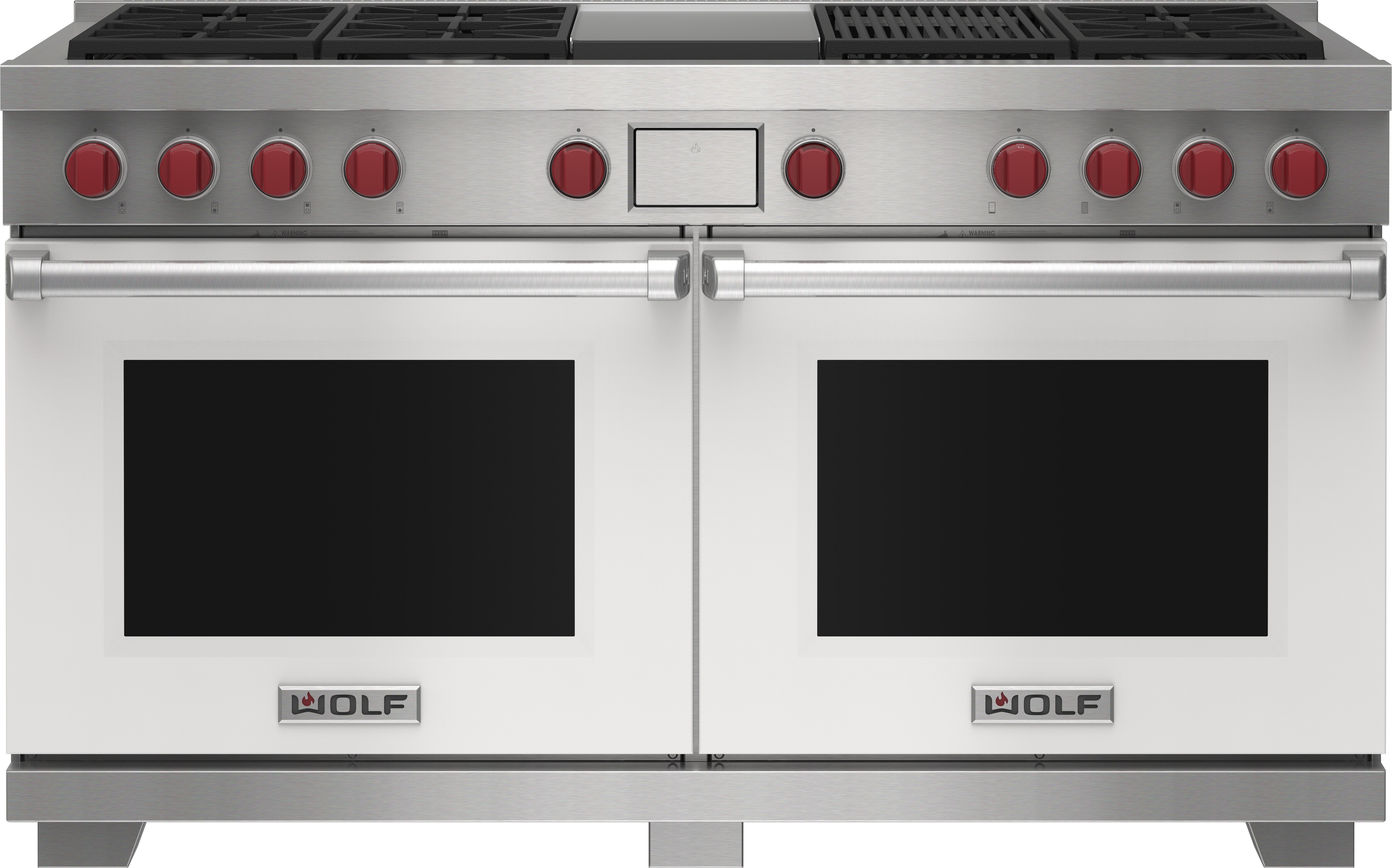 Wolf DF60650CG/WH/P/LP 60" Dual Fuel Range 6 Burners, Infrared