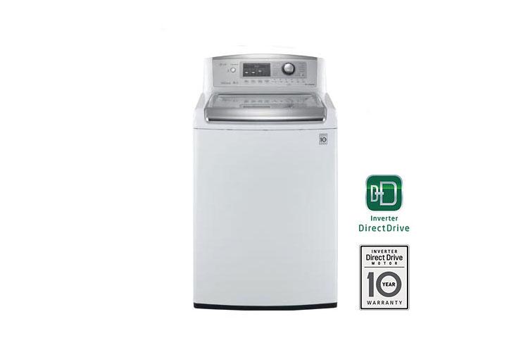 Model: WT5170HW | LG 4.7 cu. ft. Ultra Large Capacity High Efficiency Top Load Washer with WaveForce