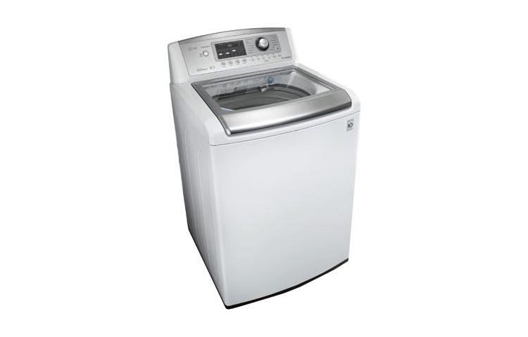 Model: WT5170HW | LG 4.7 cu. ft. Ultra Large Capacity High Efficiency Top Load Washer with WaveForce
