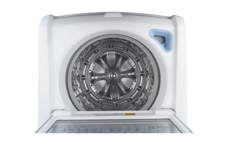 Model: WT5170HW | LG 4.7 cu. ft. Ultra Large Capacity High Efficiency Top Load Washer with WaveForce